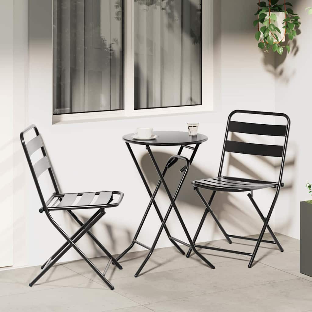 Kert Bistro Készlet 3 pcs Antracit Acél