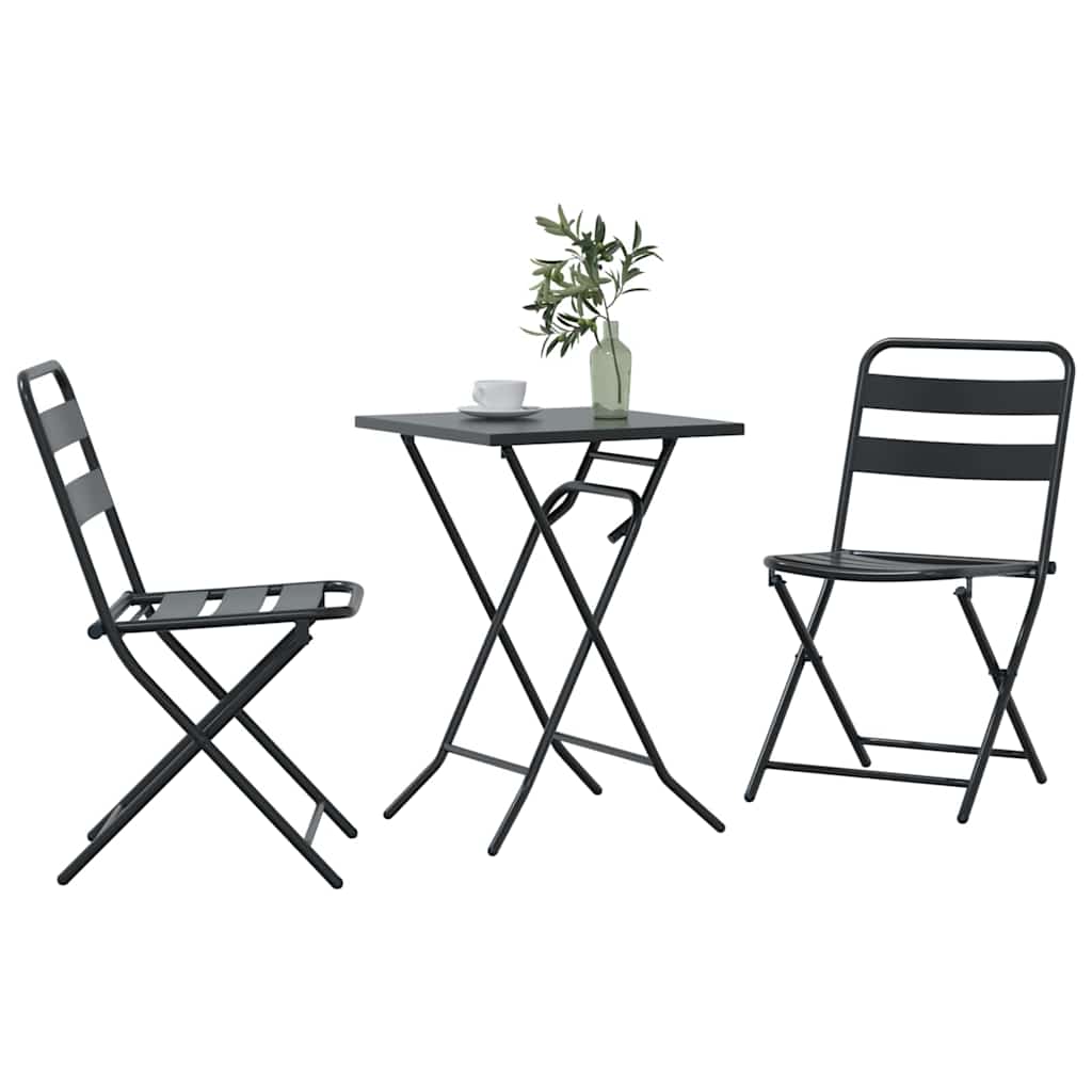 Kert Bistro Készlet 3 pcs Antracit Acél