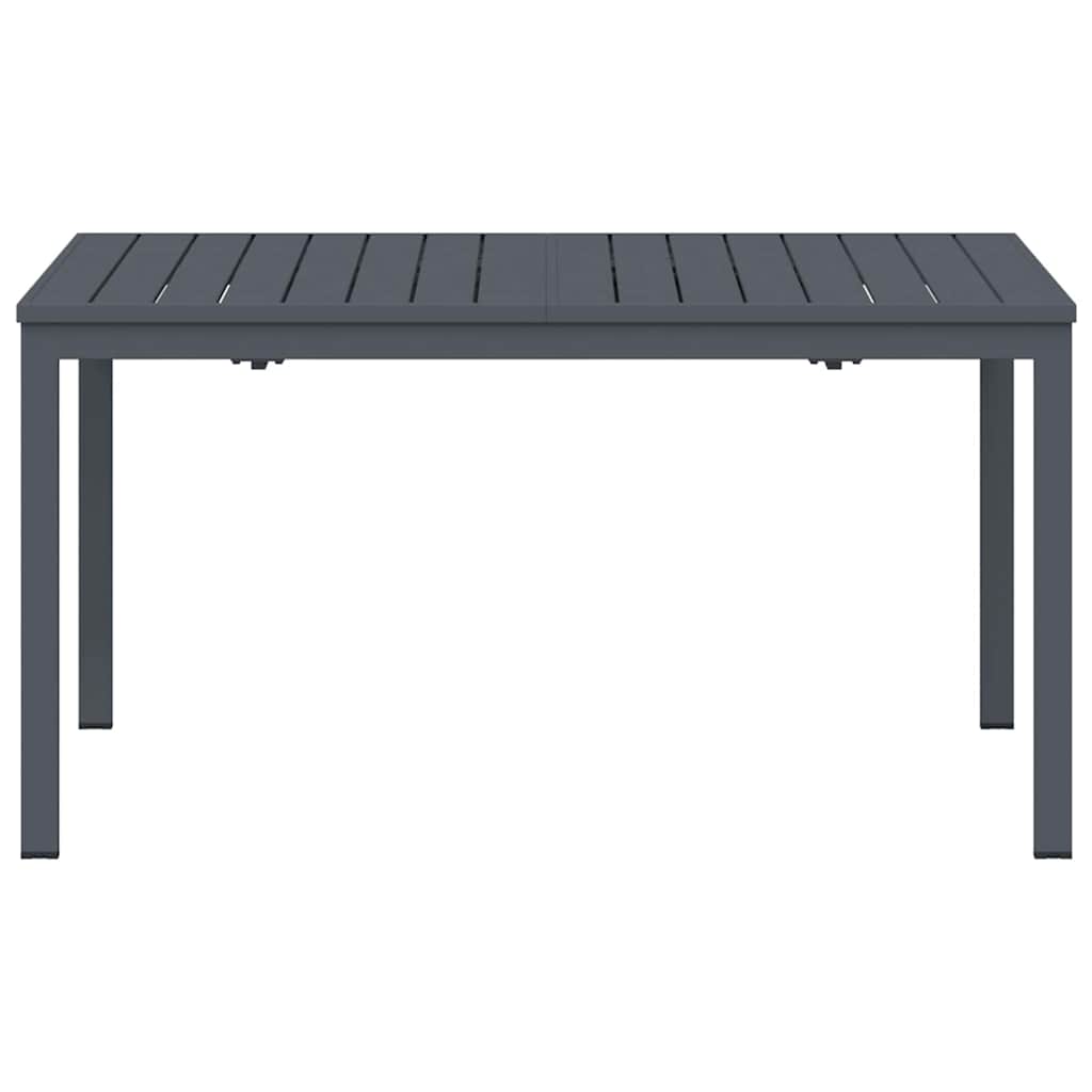 Teraszasztal Antracit 180 x 80 x 74 cm Porszórt acél