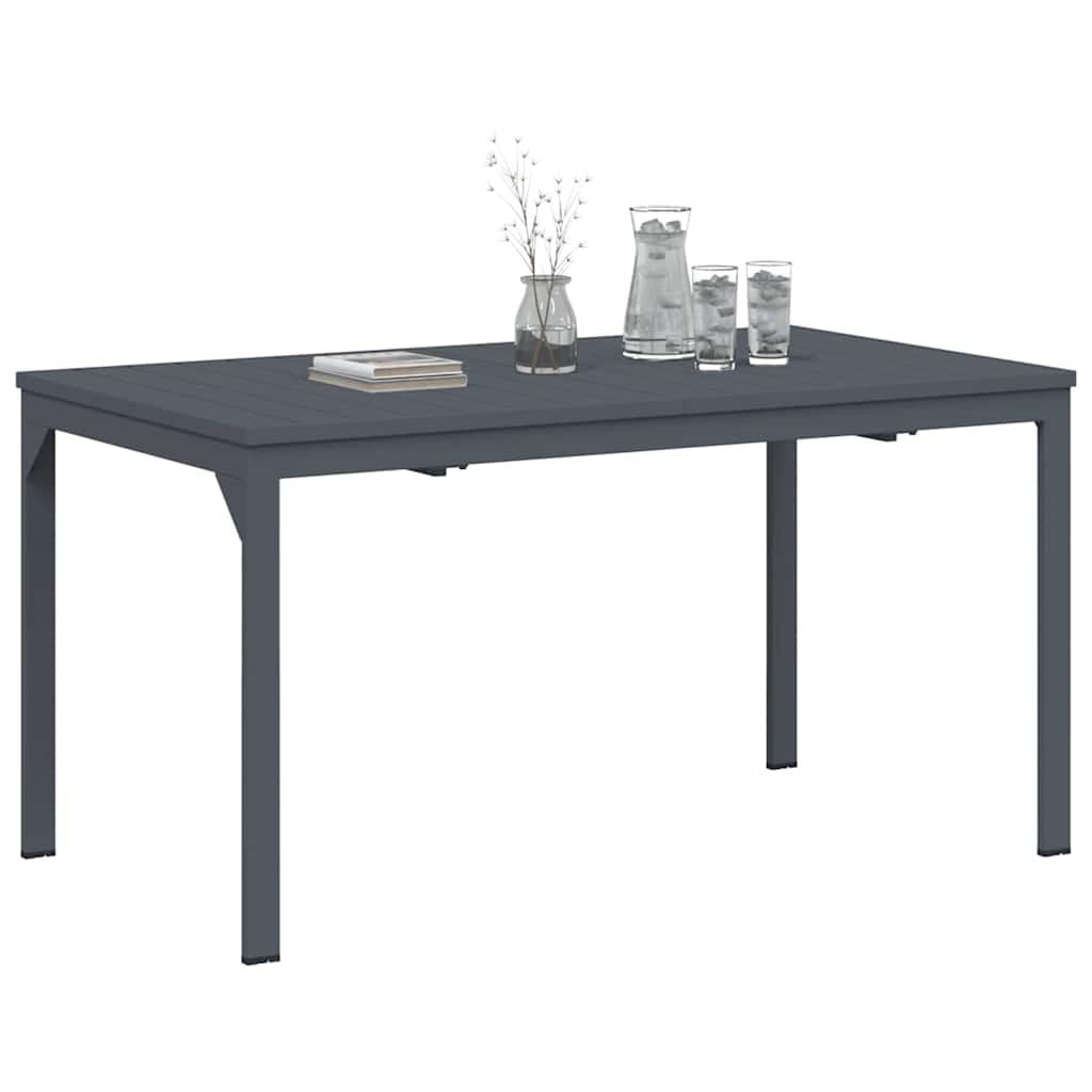 Teraszasztal Antracit 180 x 80 x 74 cm Porszórt acél