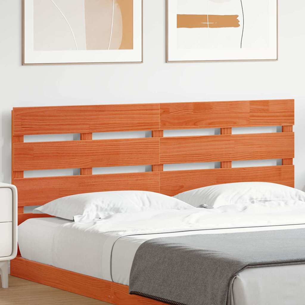 Fejtámla fejtámlával Barna 140,5 x 3 x 80 cm Tömör fenyőfa