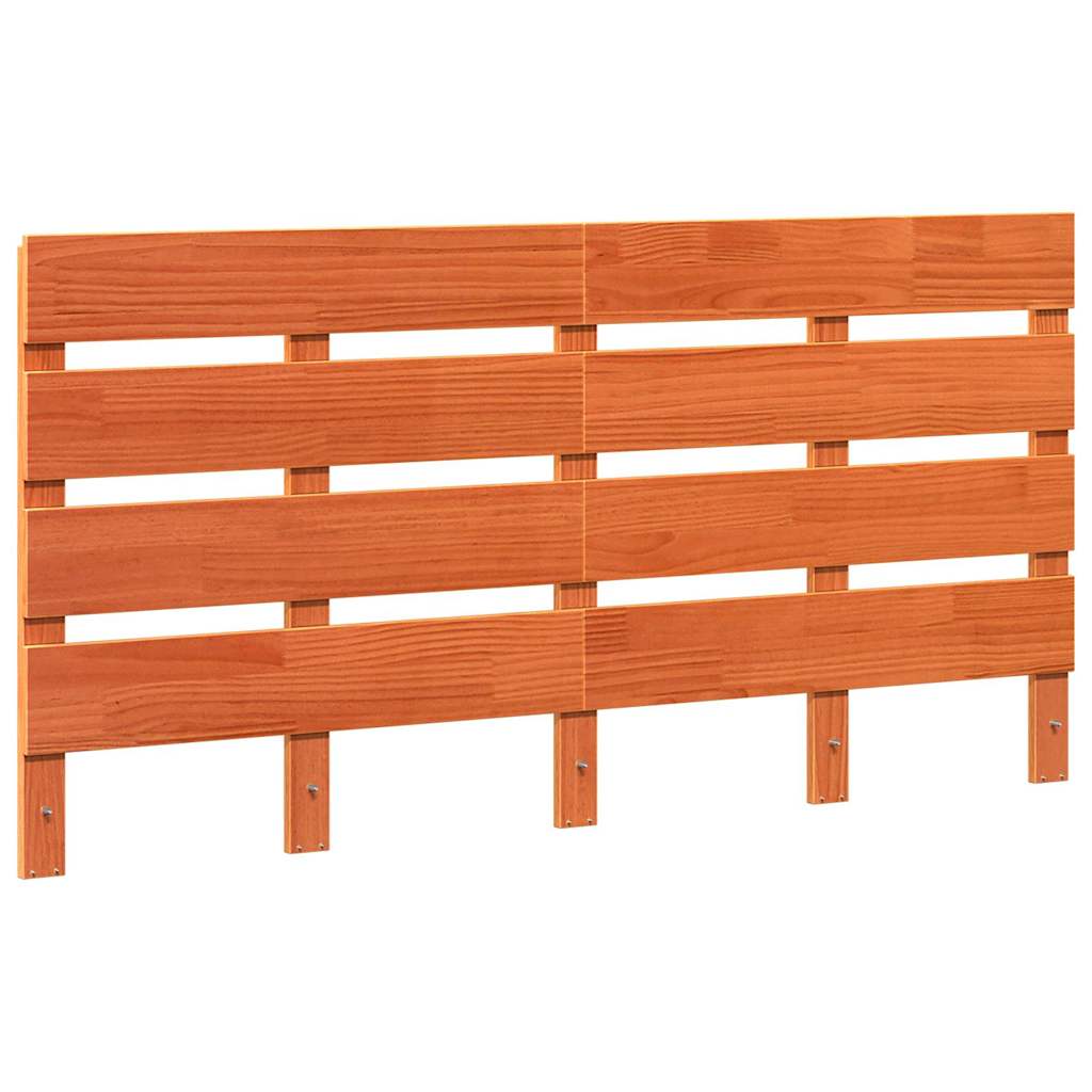 Fejtámla fejtámlával Barna 140,5 x 3 x 80 cm Tömör fenyőfa