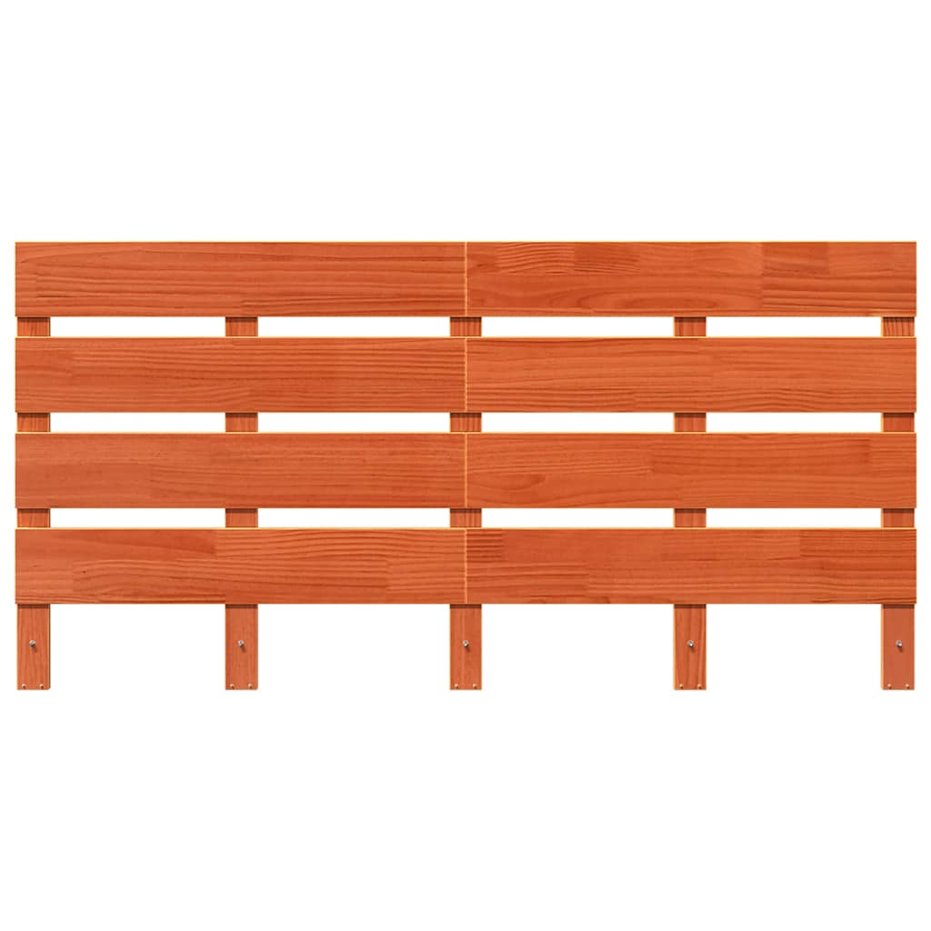 Fejtámla fejtámlával Barna 140,5 x 3 x 80 cm Tömör fenyőfa