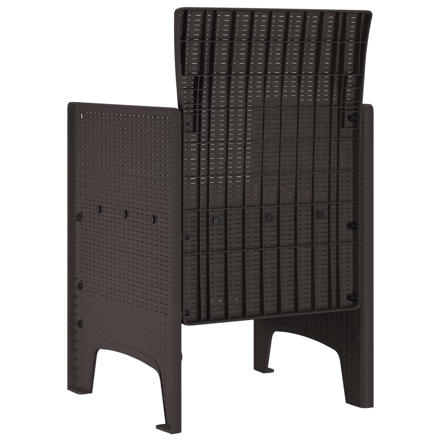 Kerti Szék párnával 2 pcs Barna 53 x 49 x 85 cm Polipropilén