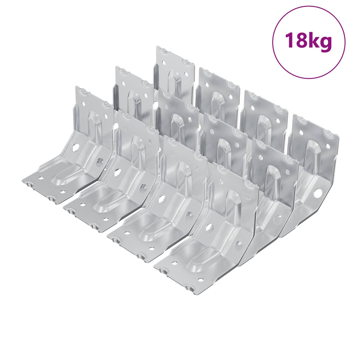 Konzol 212 pcs Horganyzott 106 x 55 x 1,5mm Acél