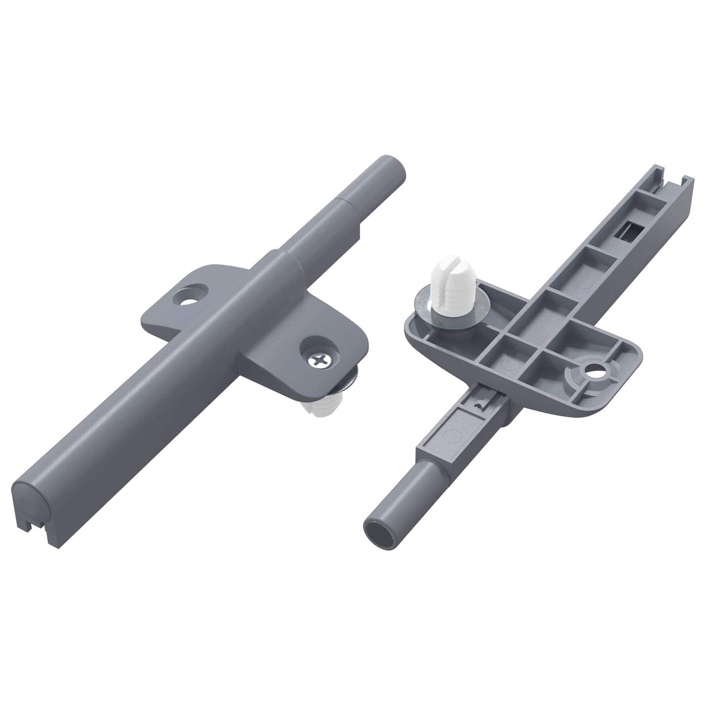Lágy záródású lengéscsillapító 2 pcs Szürke 125 x 47 x 15 mm PP