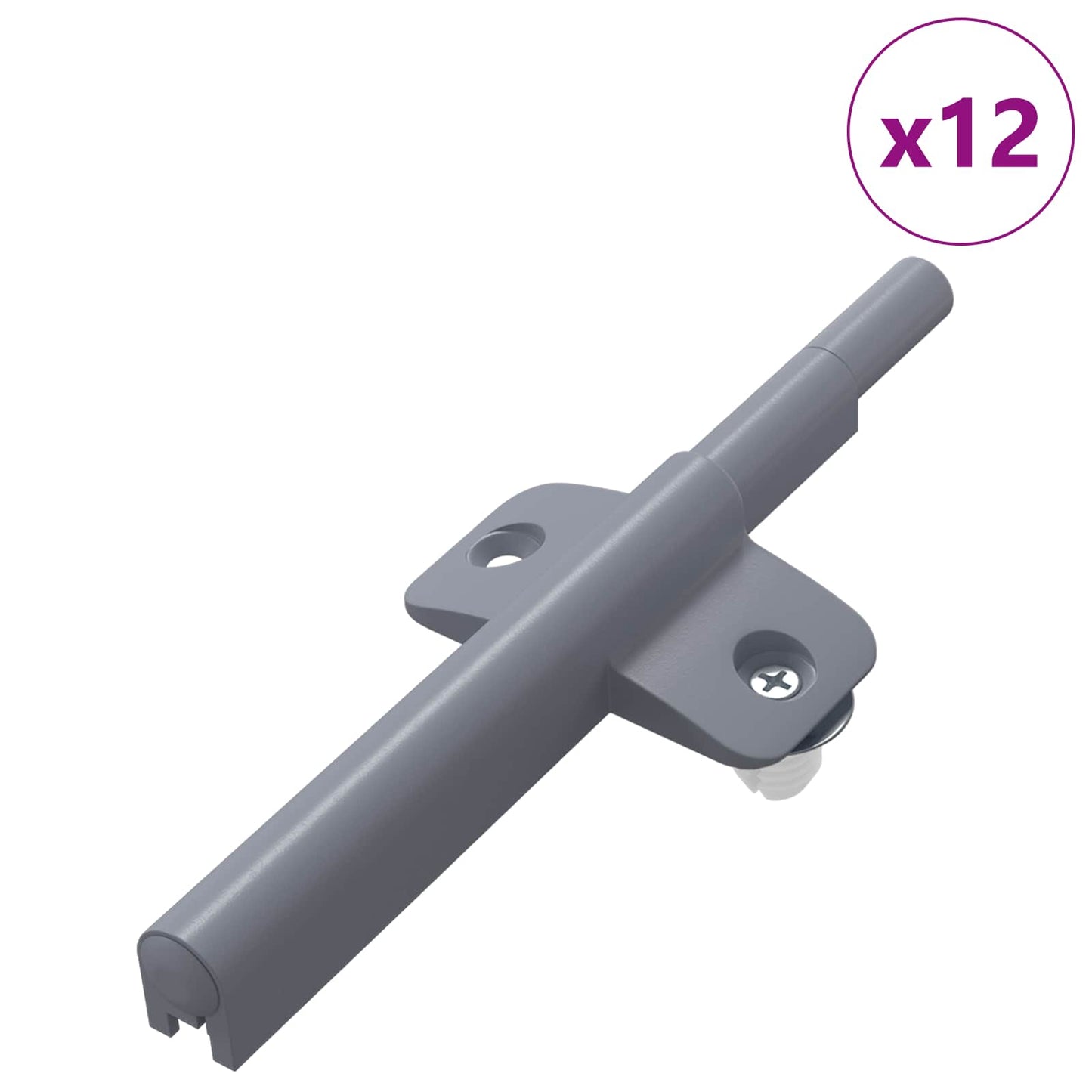 Lágy záródású lengéscsillapító 12 pcs Szürke 125 x 47 x 15 mm