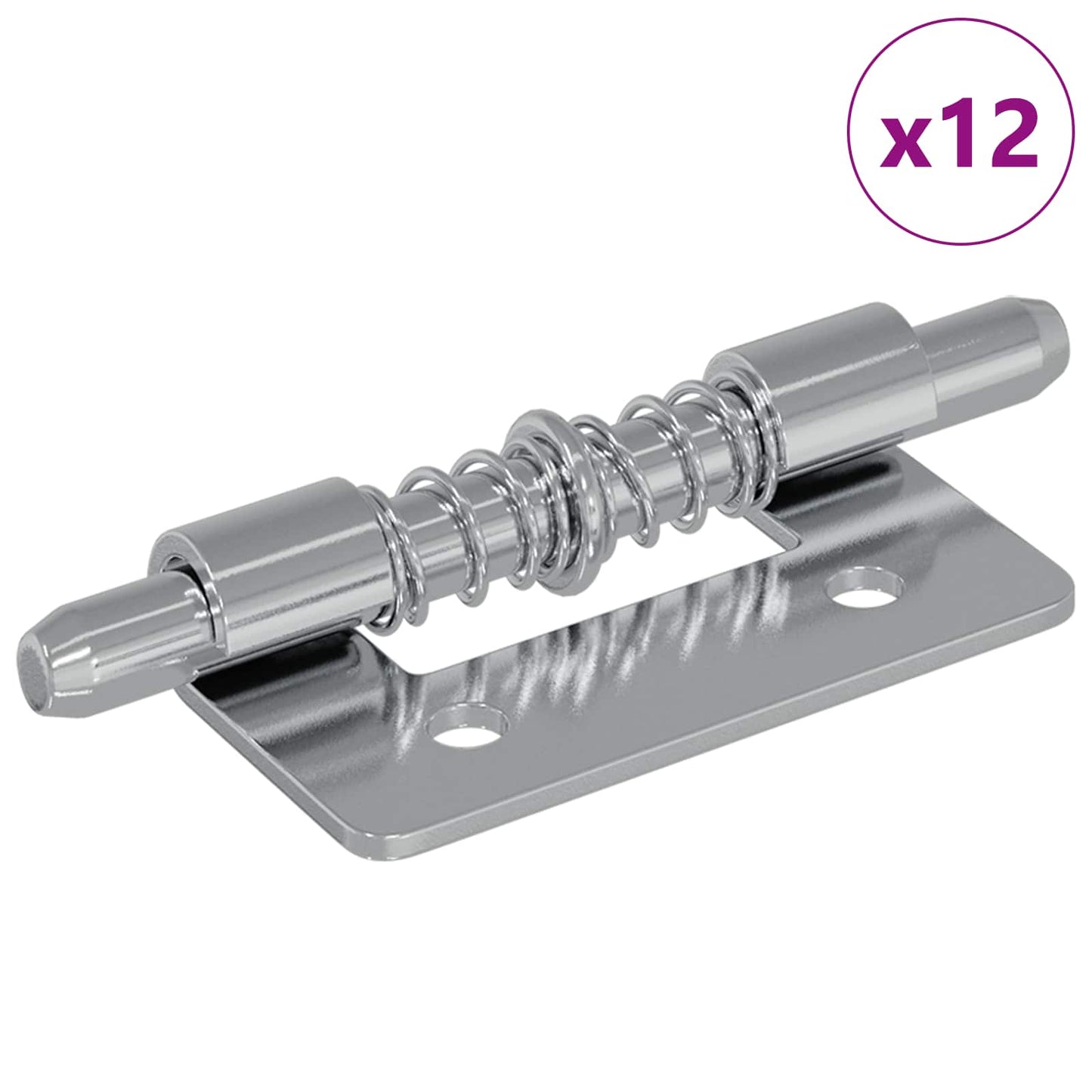 Zár 12 pcs Ezüst 46 x 17 x 1,2 mm Acél