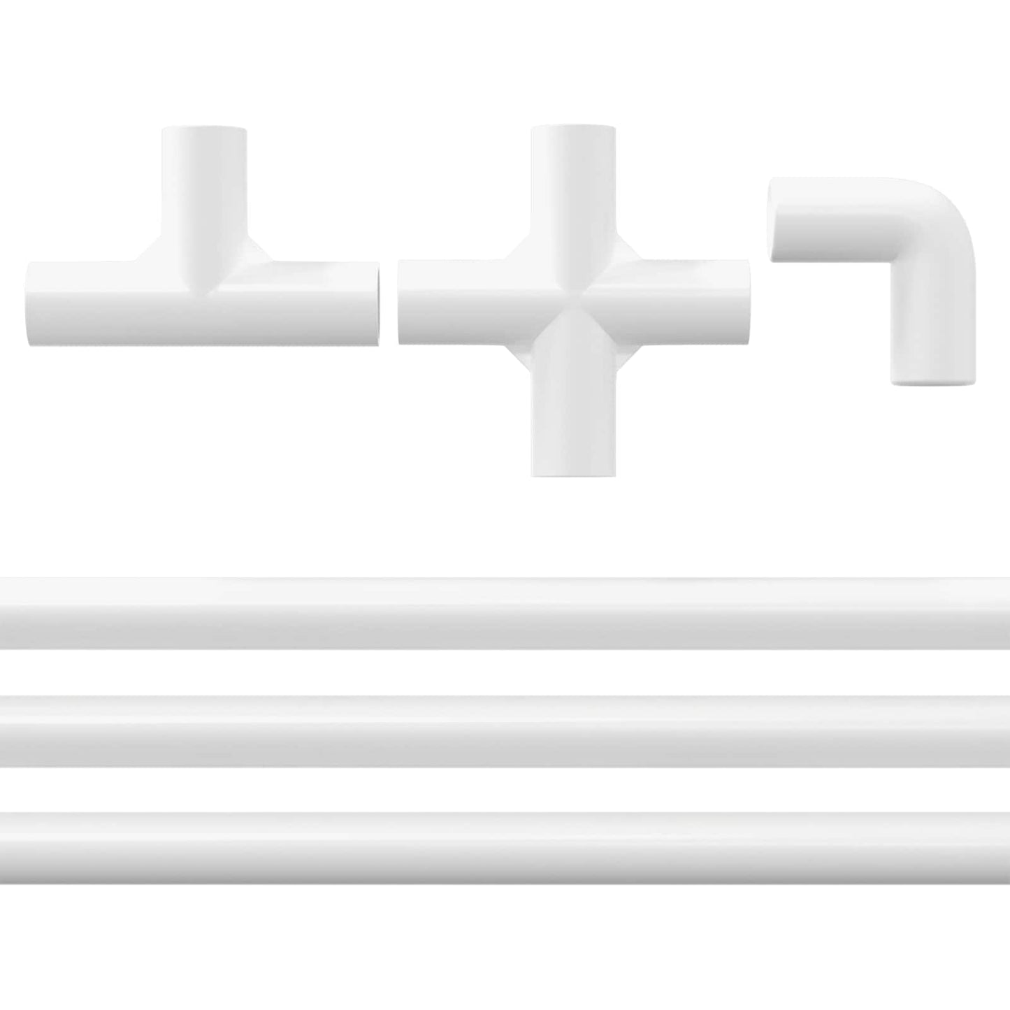 PVC Cső 2 pcs Fehér 12,2 x 1,8 x 500 mm PP és PE