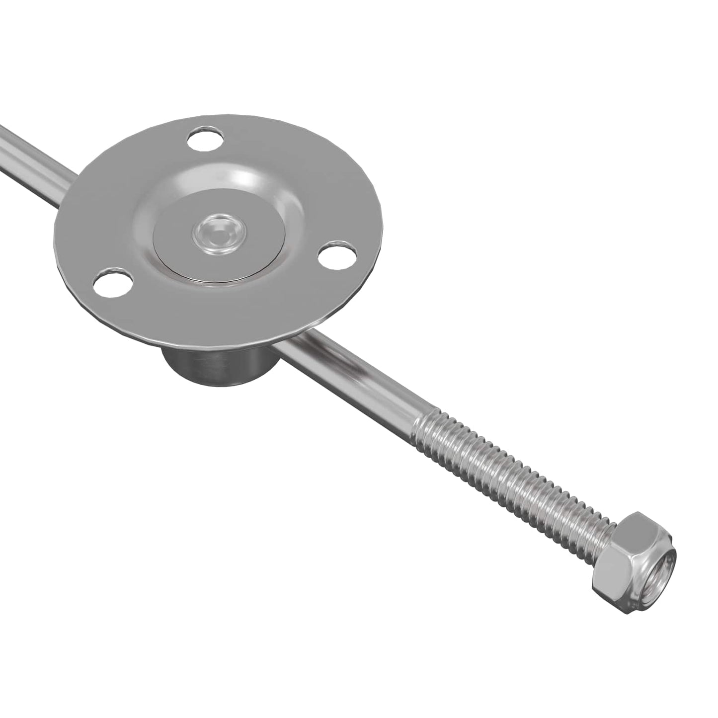 Húzó Rúd Zsanér 2 pcs Ezüst 190 mm Vas