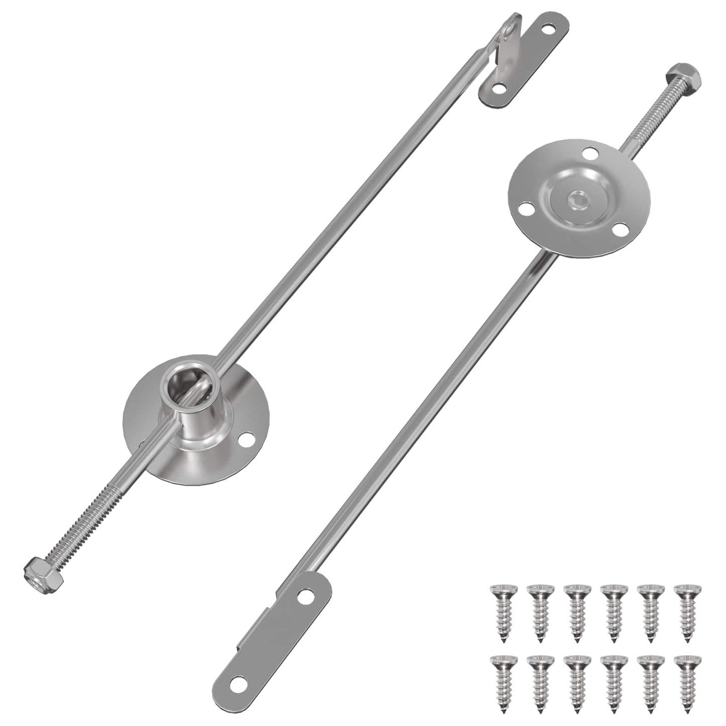 Húzó Rúd Zsanér 2 pcs Ezüst 190 mm Vas