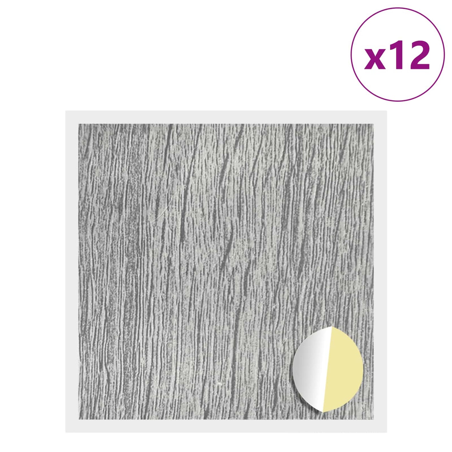 Öntapadó csavar borító 12 pcs Szürke Sonoma Ø 20 x 0,5 mm