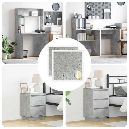 Öntapadó csavar borító 2 pcs Beton Szürke Ø 20 x 0,5 mm