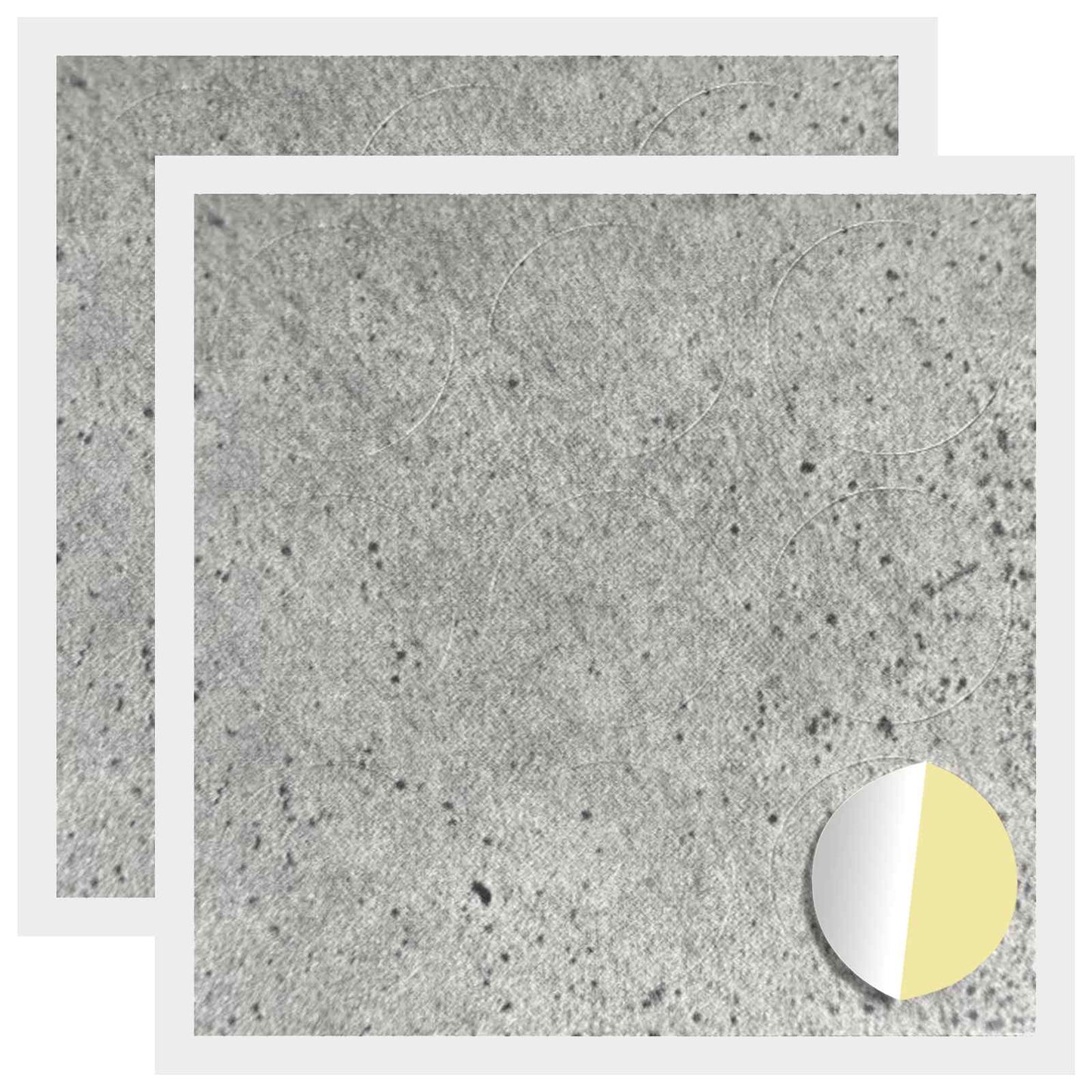 Öntapadó csavar borító 2 pcs Beton Szürke Ø 20 x 0,5 mm