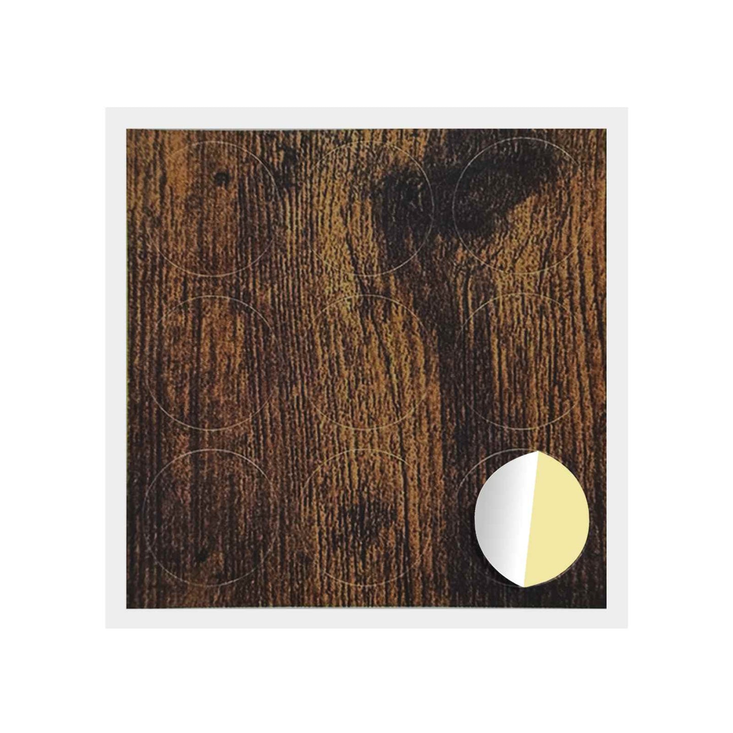 Öntapadó csavar borító 12 pcs Füstölt tölgy Ø 20 x 0,5 mm