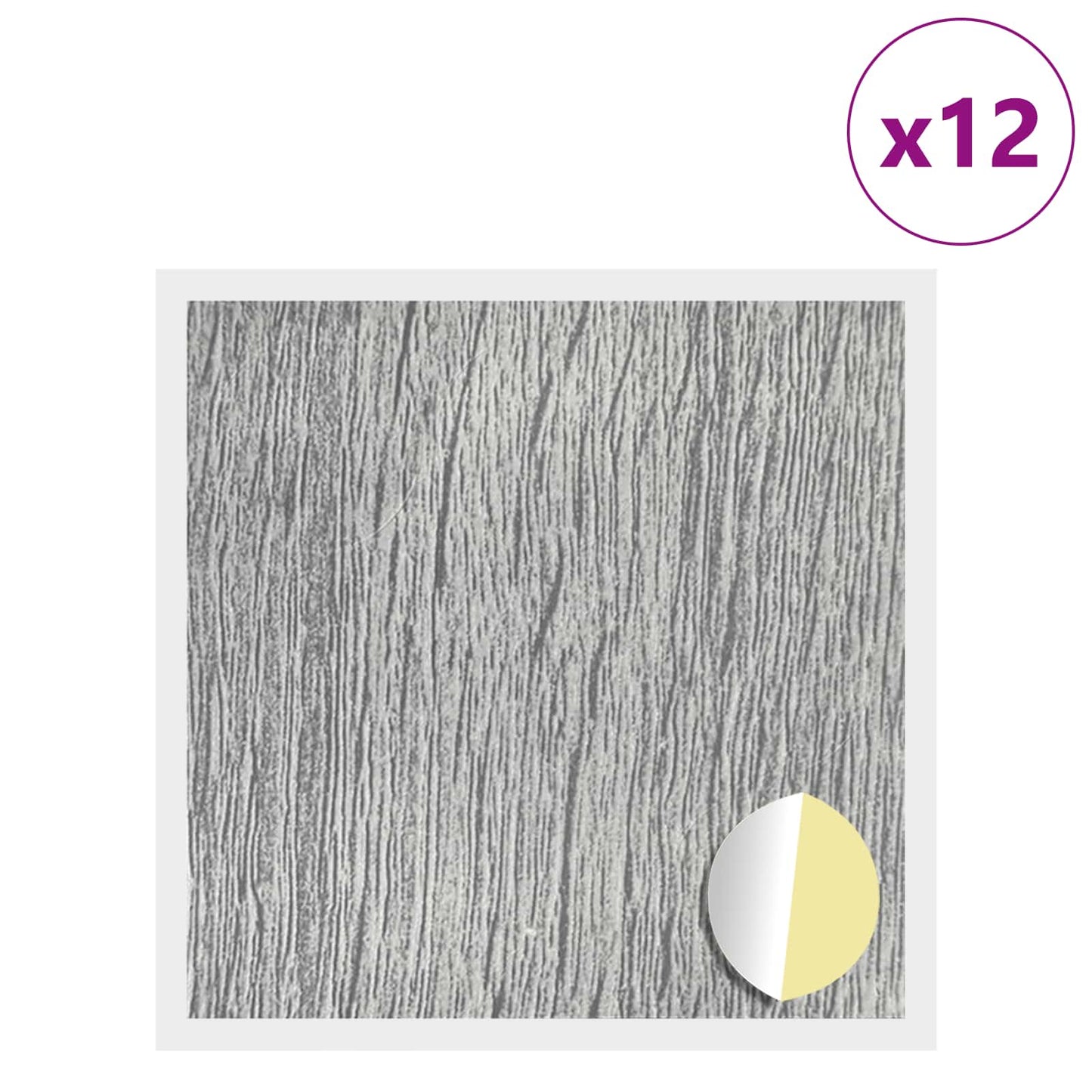 Öntapadó csavar borító 12 pcs Szürke Sonoma Ø 20 x 0,5 mm