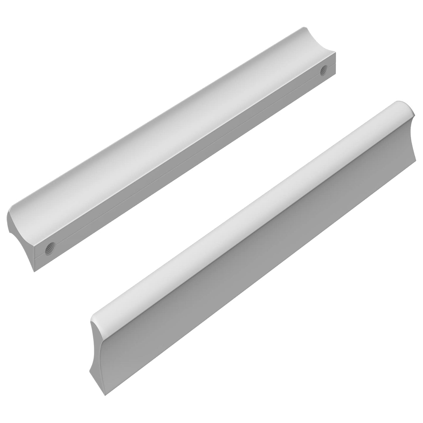 Fogantyú Egyszínű 2 pcs Ezüst 105.7 x 7.4 x 15.5 mm Alumínium
