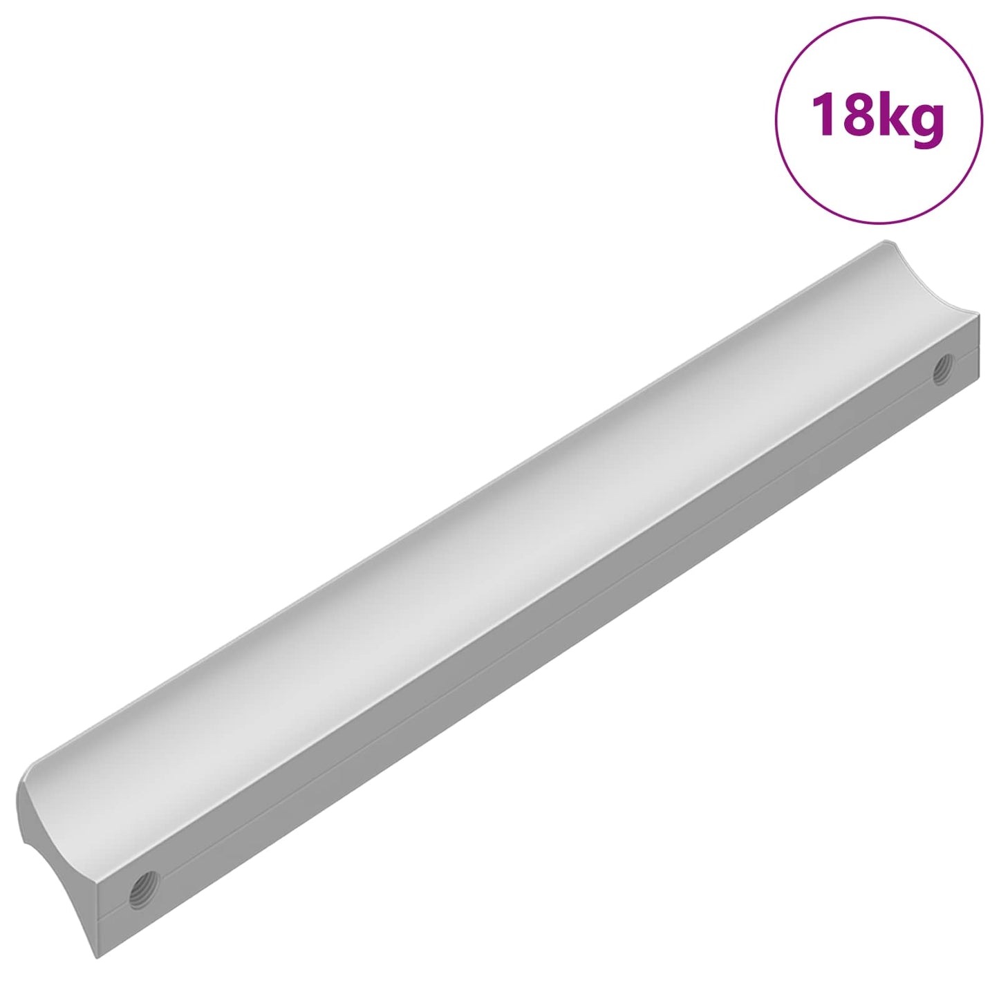 Fogantyú Egyszínű 828 pcs Ezüst 105.7 x 7.4 x 15.5 mm Alumínium