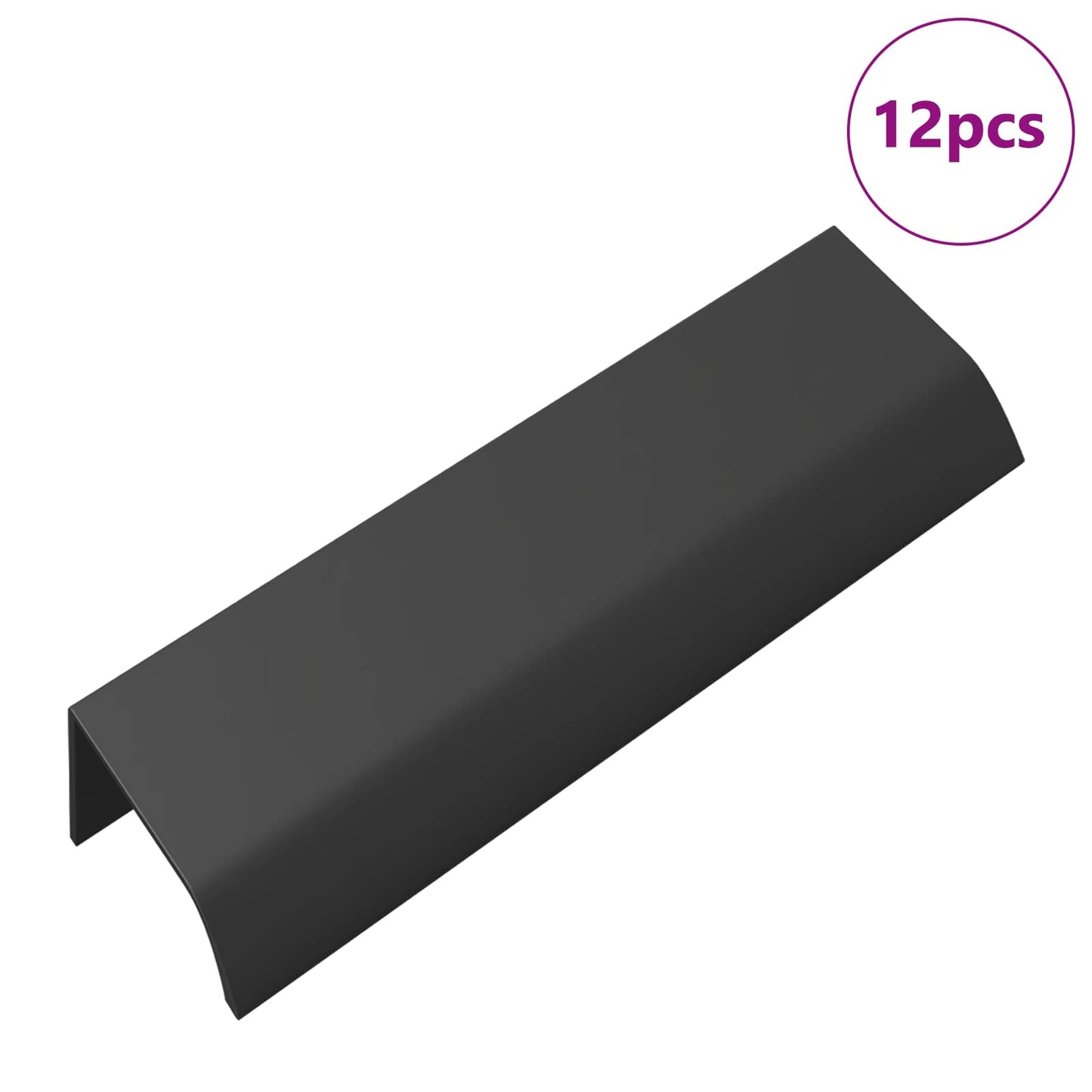 Fogantyú 12 pcs Fekete 120 x 39.6 x 17 mm Alumínium