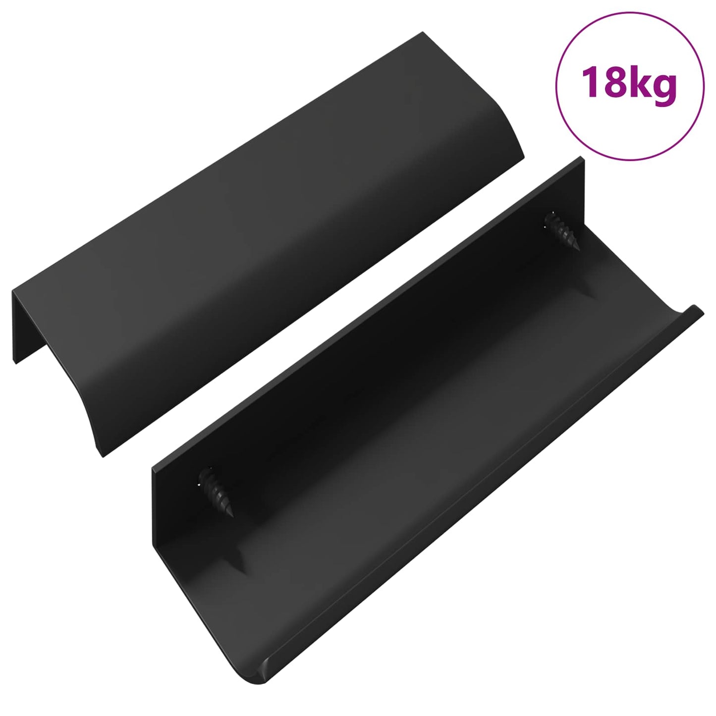 Fogantyú 725 pcs Fekete 120 x 39.6 x 17 mm Alumínium