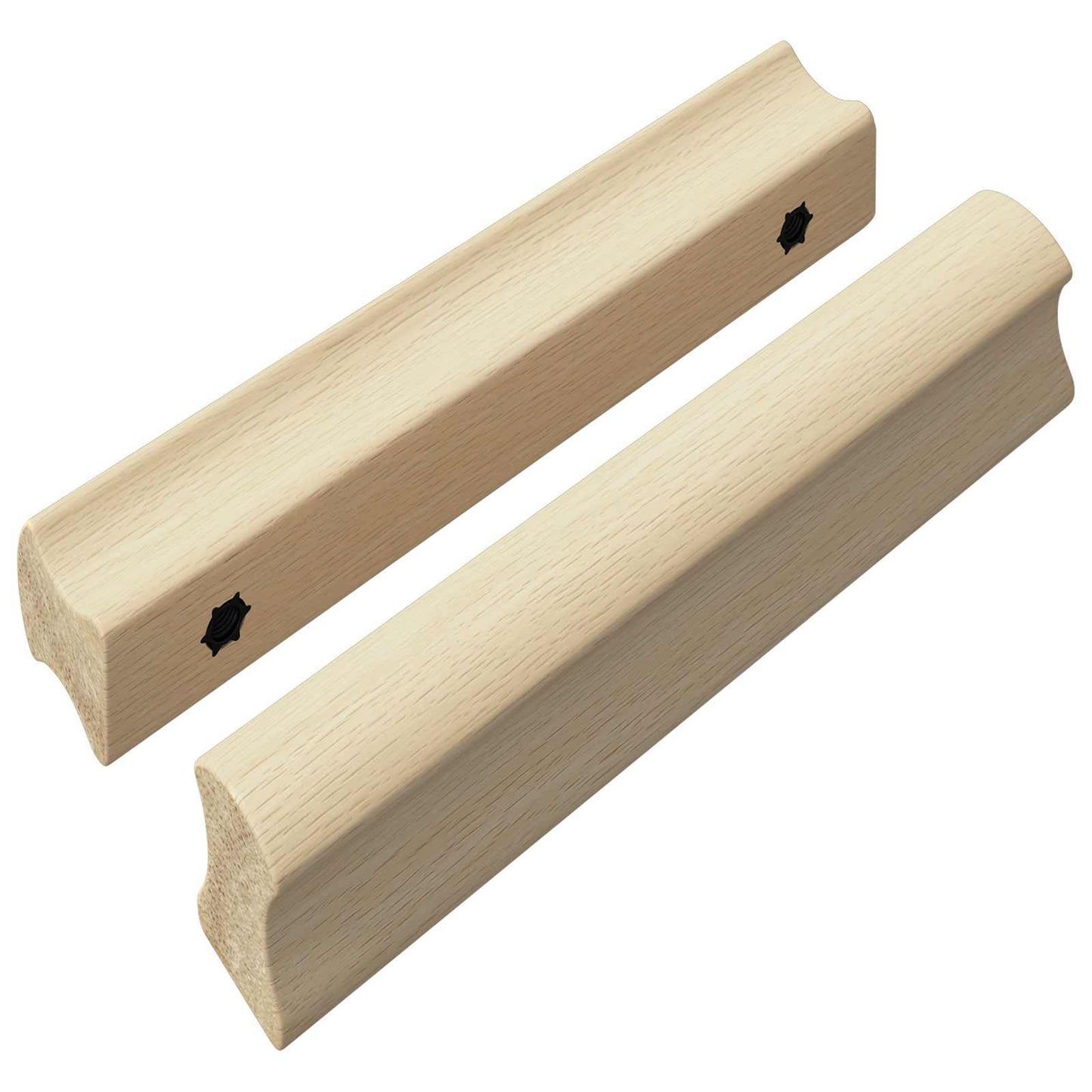 Egyenes Fogantyú 2 pcs Természetes Fa Szín 130 x 25 x 30 mm