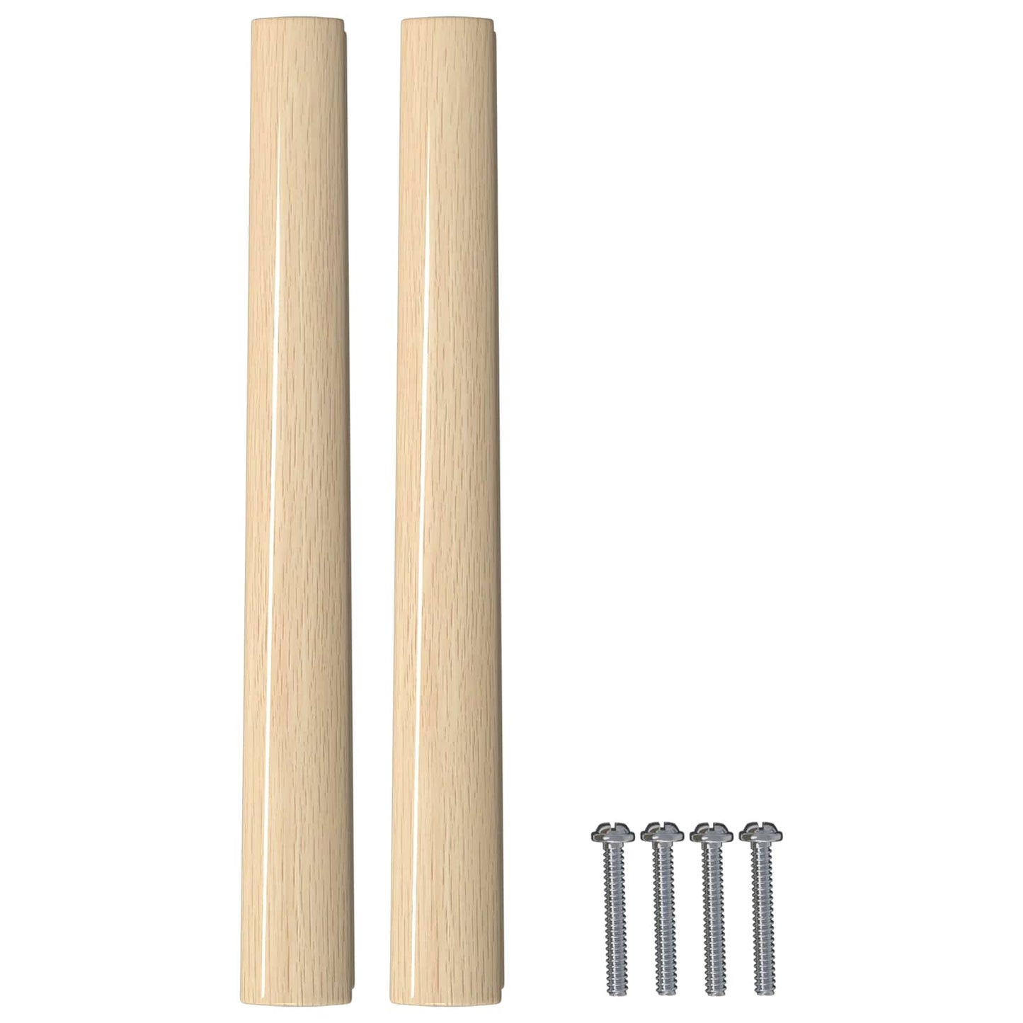 Egyenes Fogantyú 2 pcs Természetes Fa Szín 130 x 25 x 30 mm