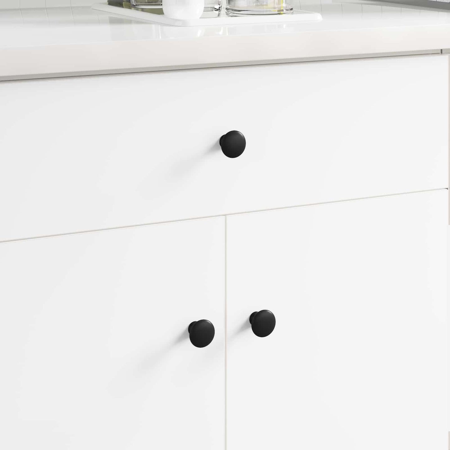 Fogantyú 2 pcs Fekete Ø30 mm Alumínium