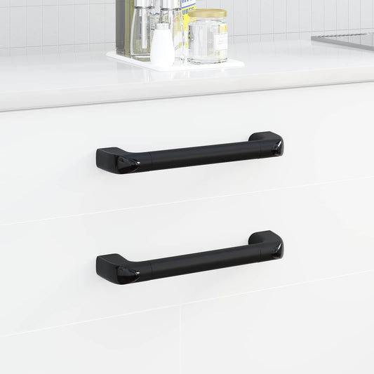 Fogantyú Egyszínű 2 pcs Fekete 380 x 34 x 85 mm Alumínium és PP
