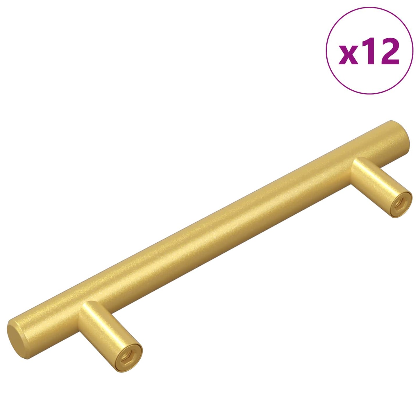Szekrény Fogantyú 12 pcs Arany 150 mm Rozsdamentes acél