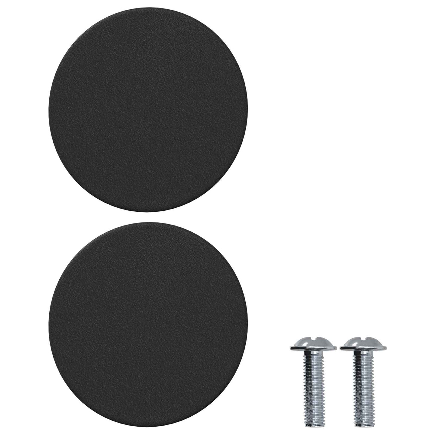 Szekrény Gombok 2 pcs Fekete M4 x 12 mm Vas