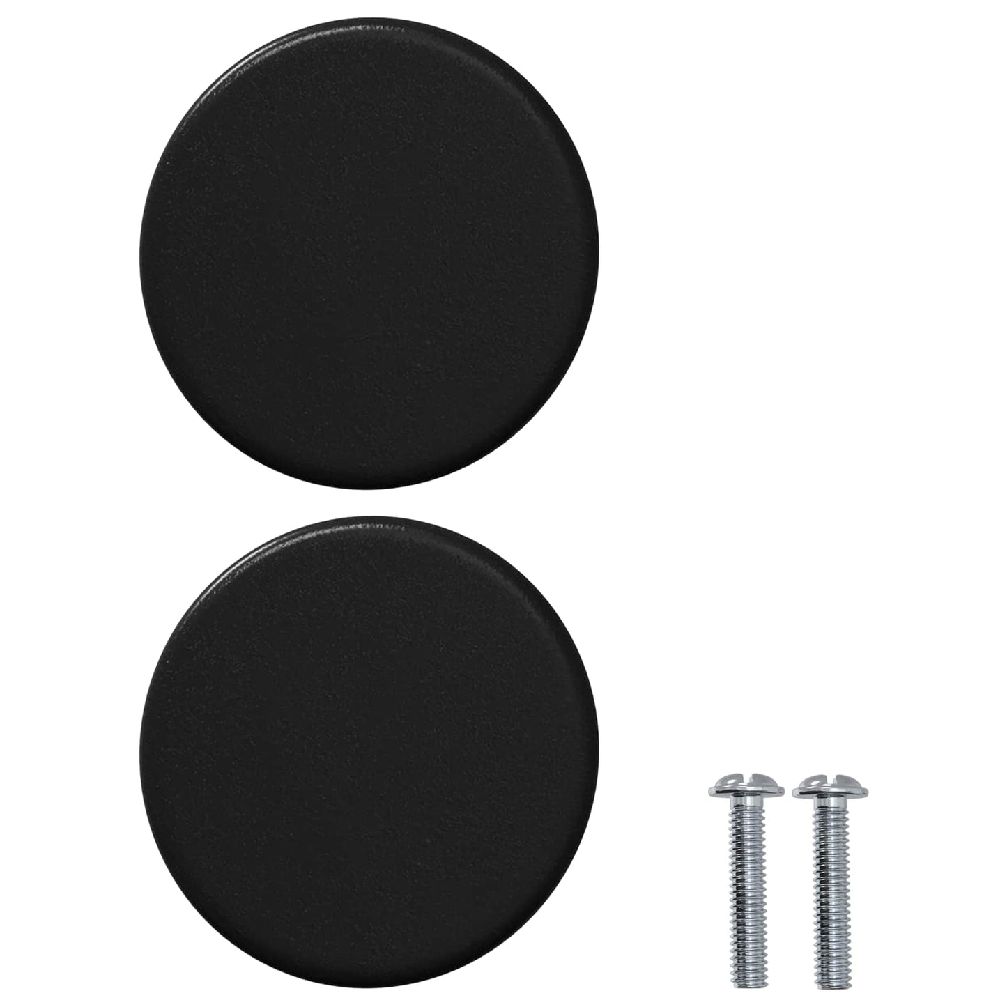 Szekrény Gomb 2 pcs Fekete 18 x 23 mm Vas