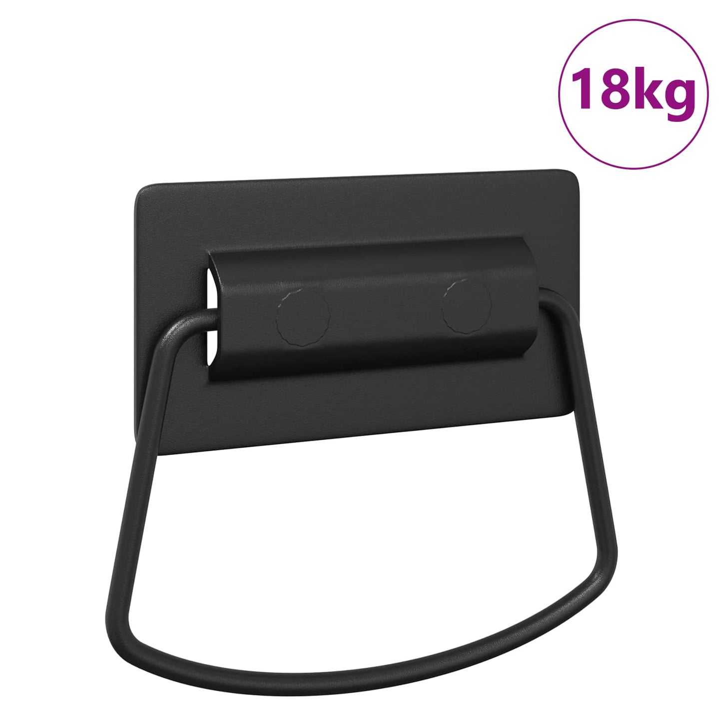 Szekrény Fogantyúk Fekete 85 x 45 mm Fém