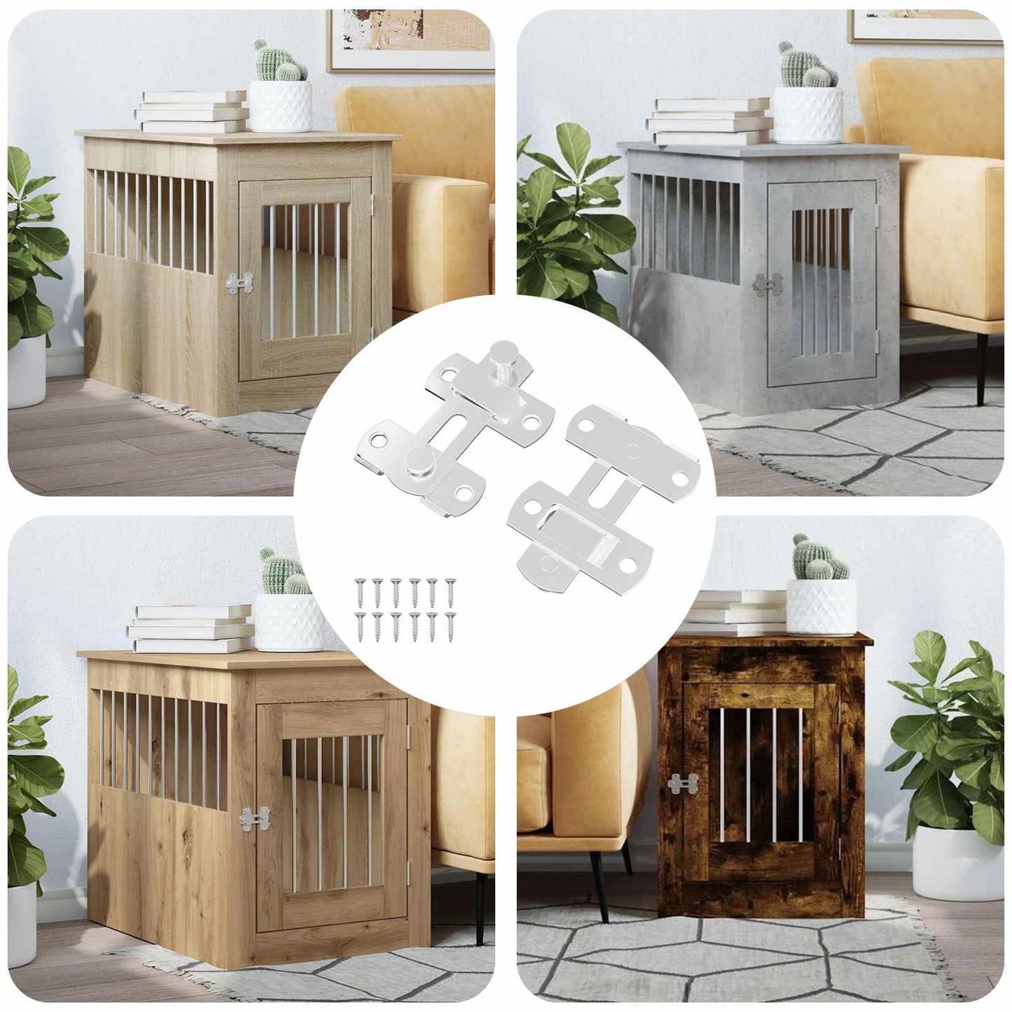 Ajtózár 2 pcs Ezüst 70 x 8 mm Acél