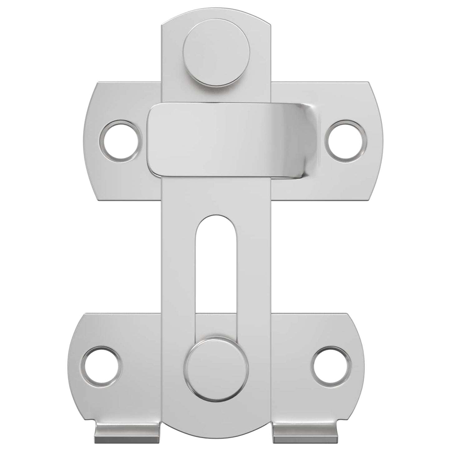 Ajtózár 2 pcs Ezüst 70 x 8 mm Acél
