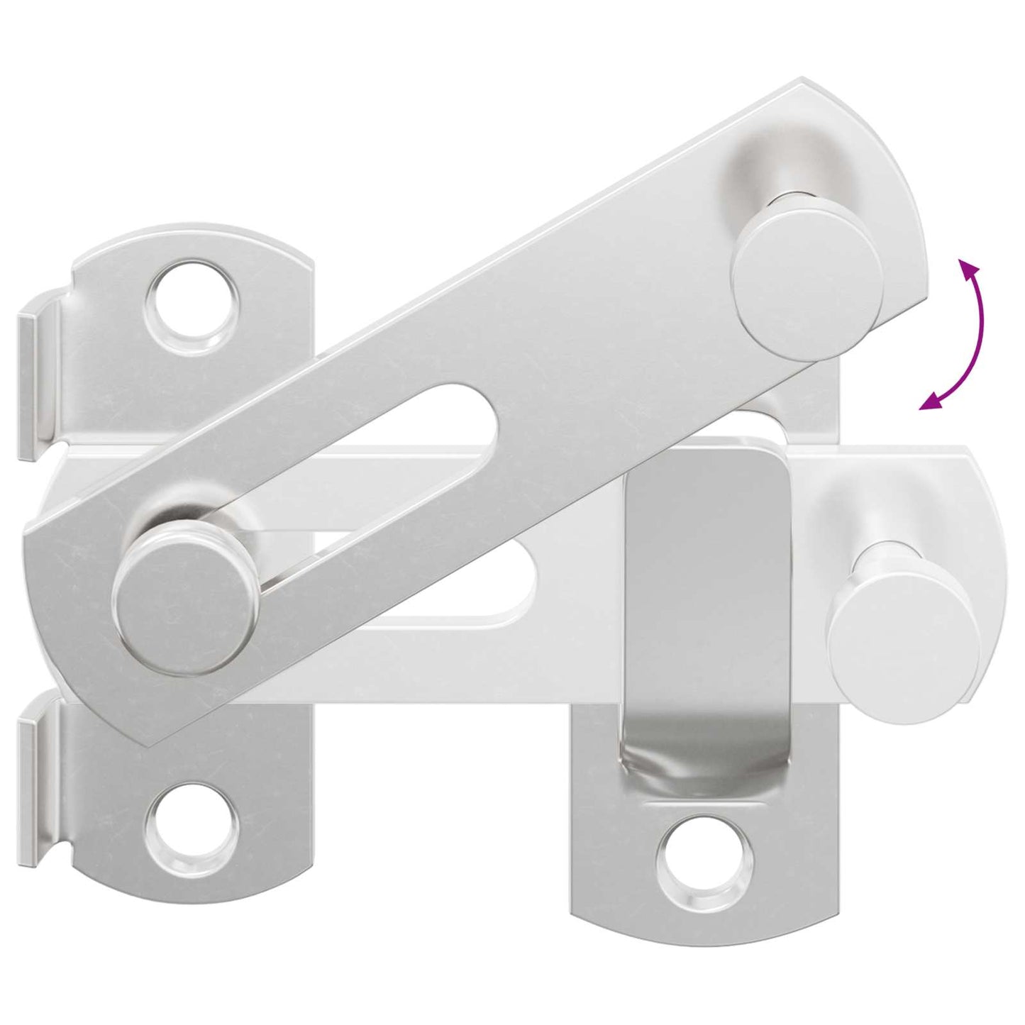 Ajtózár 12 pcs Ezüst 70 x 8 mm Acél