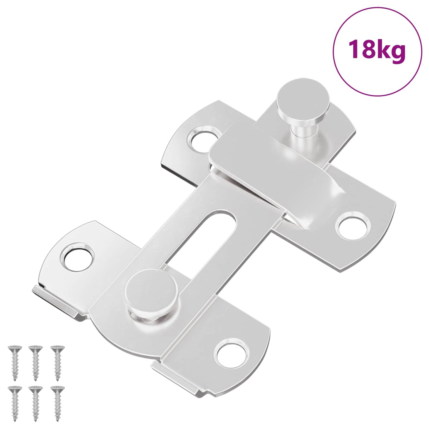 Ajtózár 423 pcs Ezüst 70 x 8 mm Acél