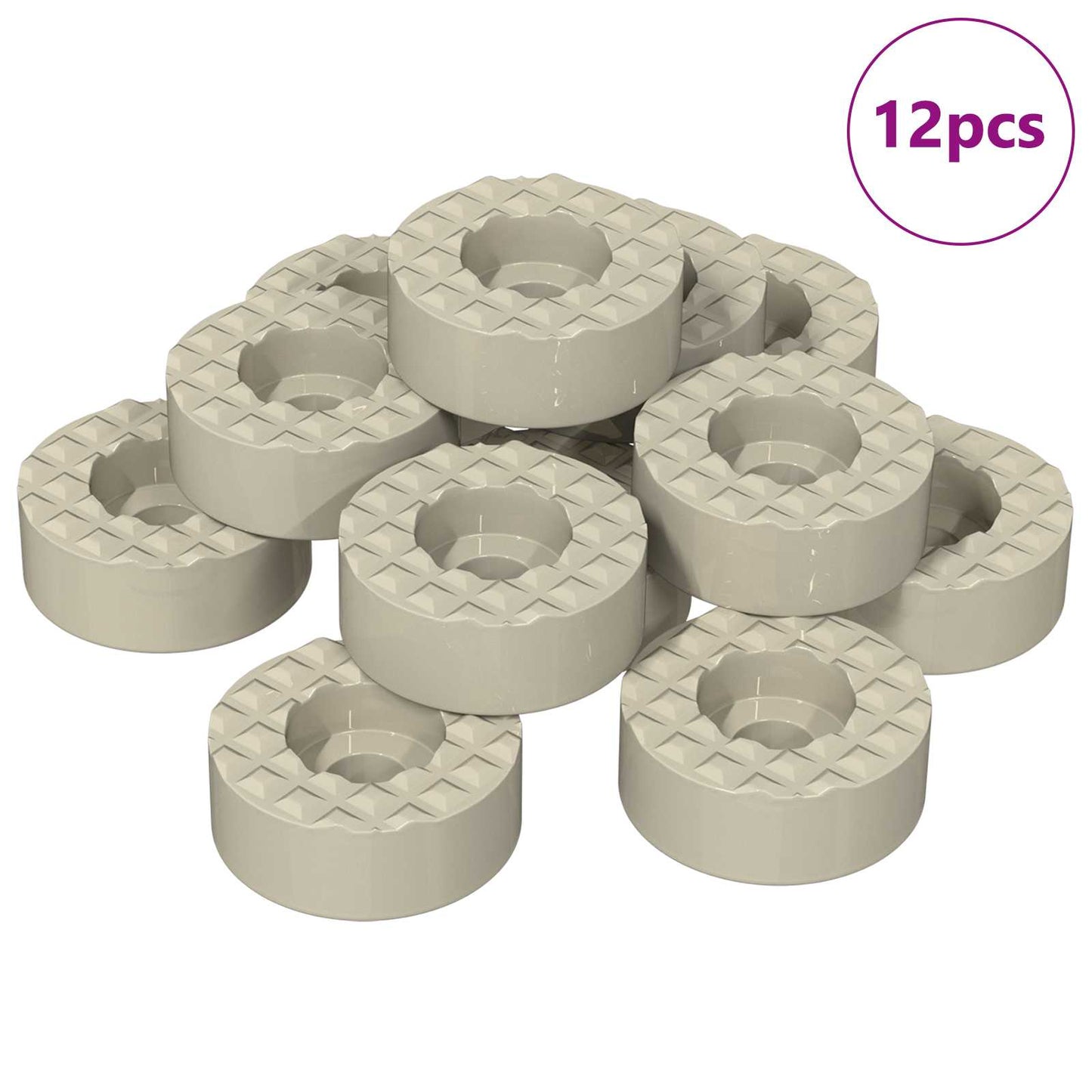 Szék láb padló védők 12 pcs Átlátszó Ø 15 x 16 mm PVC