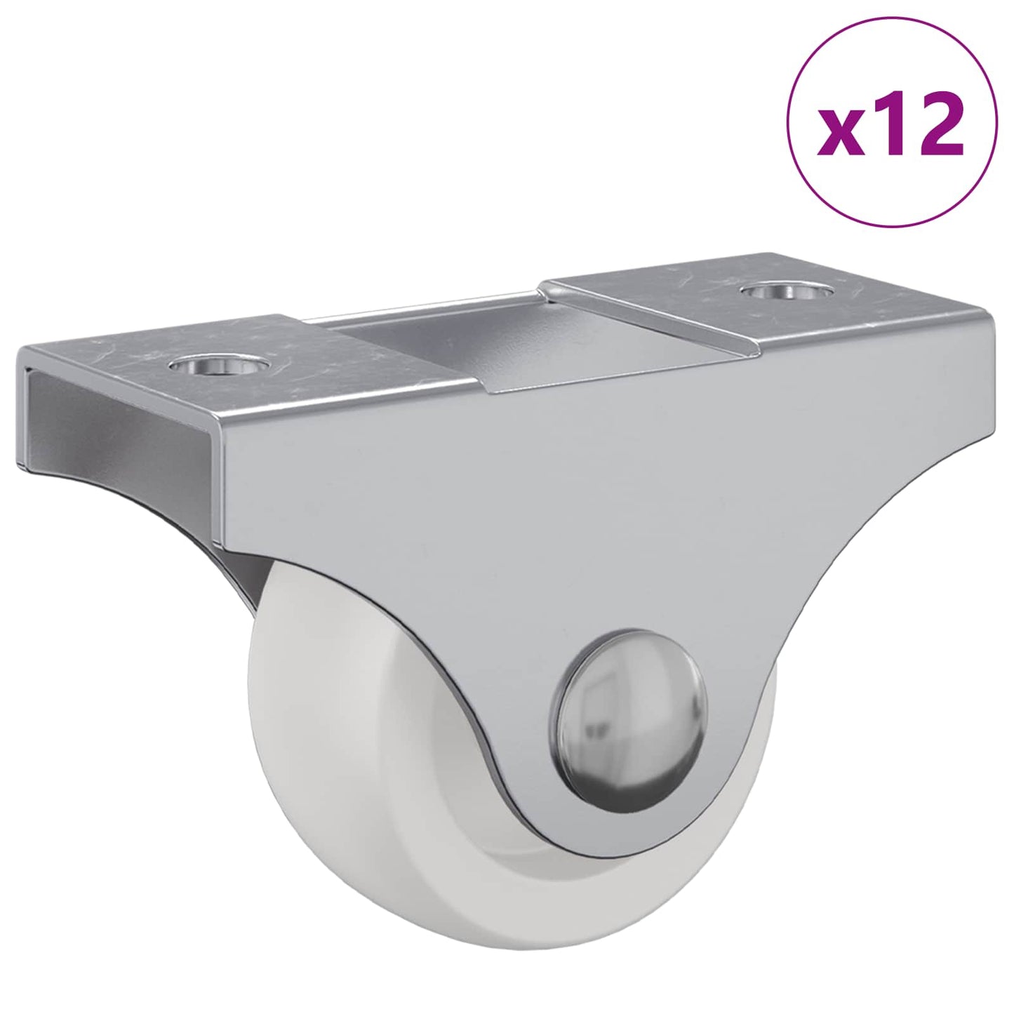 Kerekek 12 pcs Fehér 42 x 11,5 x 29 mm Vas