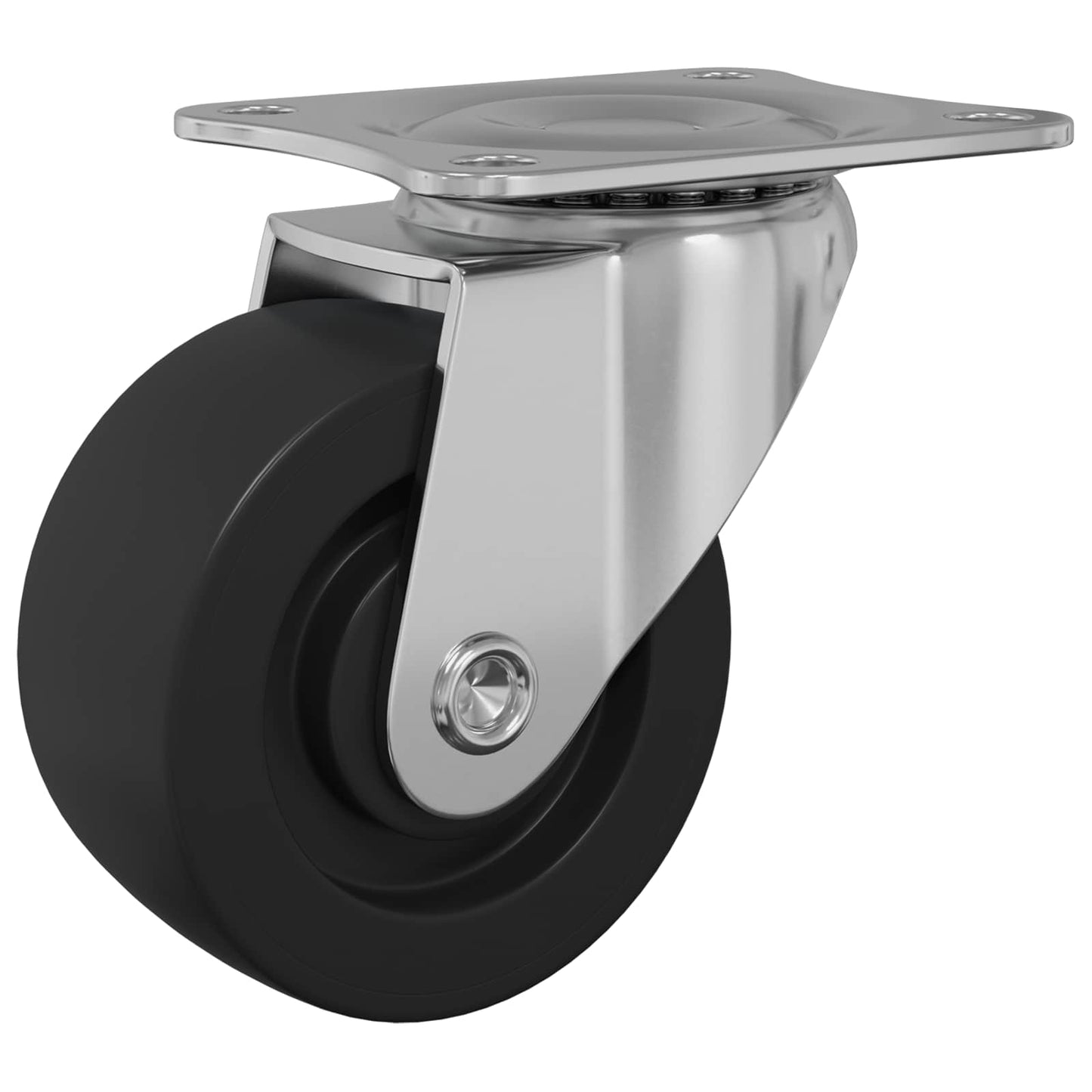 Forgó kerék 2 pcs Ezüst 60 x 60 x 50 mm Vas és nylon