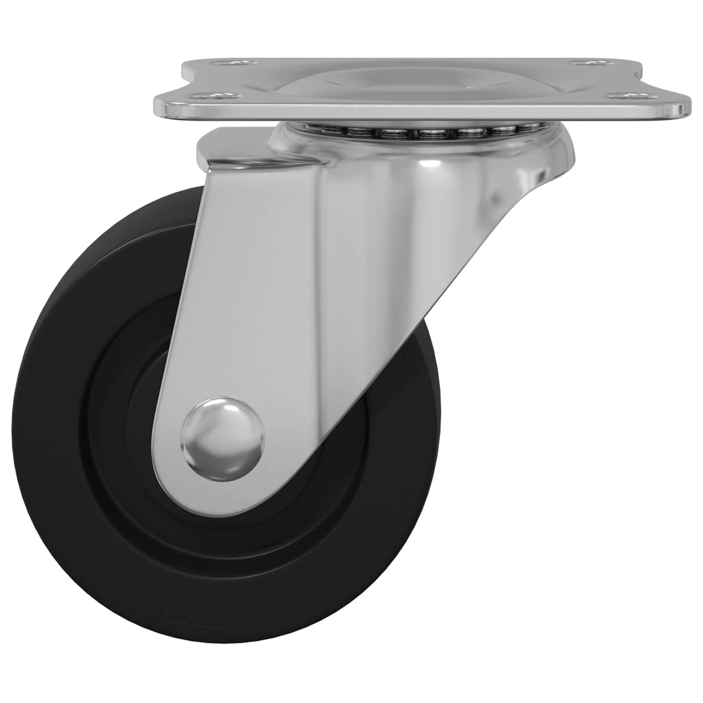 Forgó kerék 2 pcs Ezüst 60 x 60 x 50 mm Vas és nylon