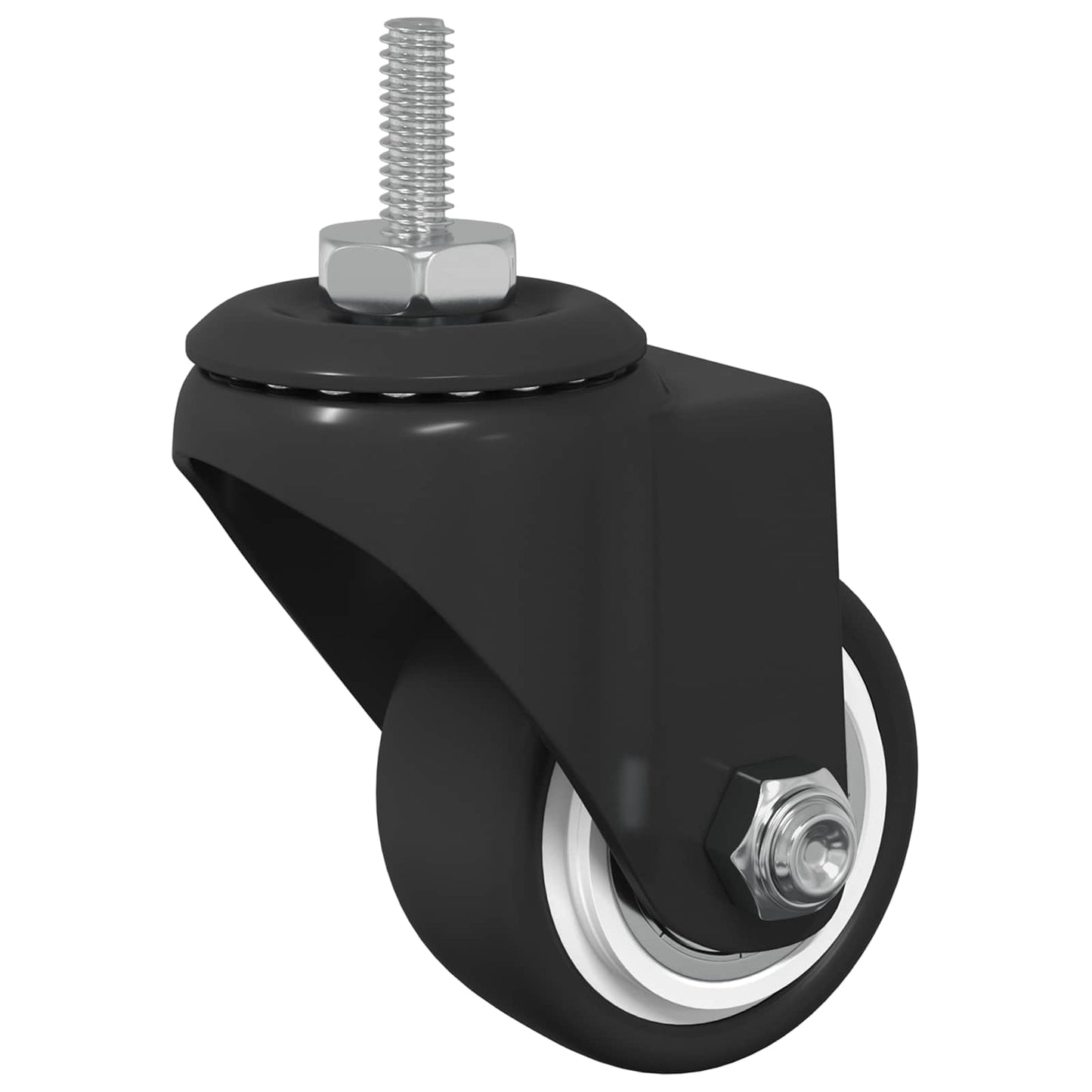 Forgó kerék 12 db Fekete 40,4 x 40,4 x 19,7 mm Vas és nylon