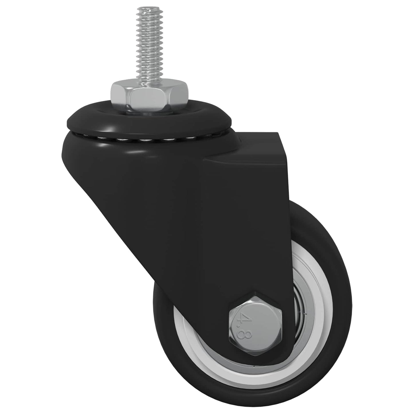 Forgó kerék 12 db Fekete 40,4 x 40,4 x 19,7 mm Vas és nylon