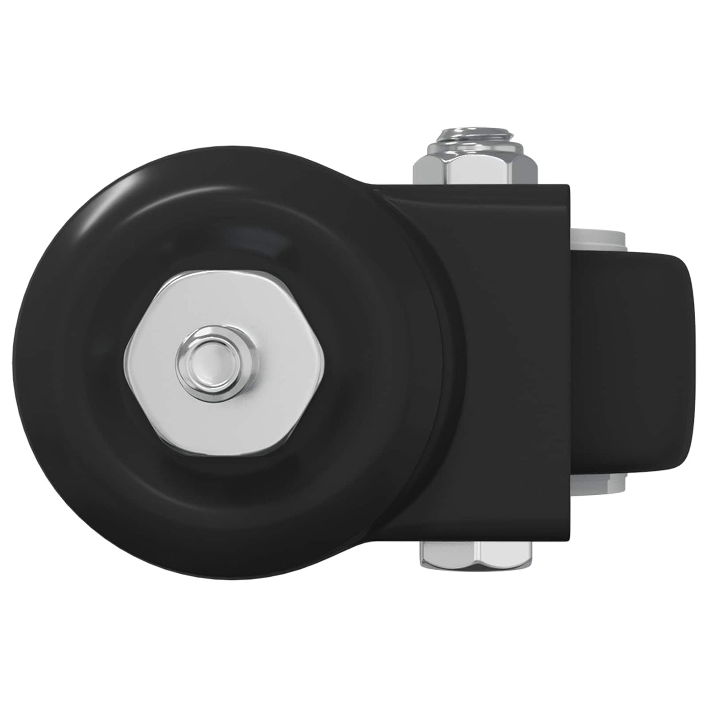 Forgó kerék 12 db Fekete 40,4 x 40,4 x 19,7 mm Vas és nylon