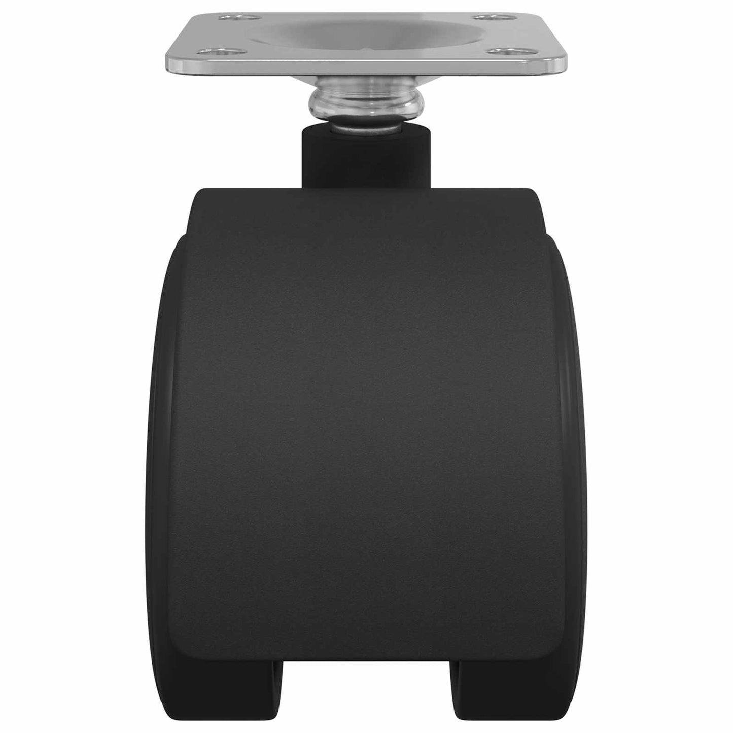 Forgó kerék 2 pcs Fekete 39,5 x 39,5 x 37,8 mm Vas és PP