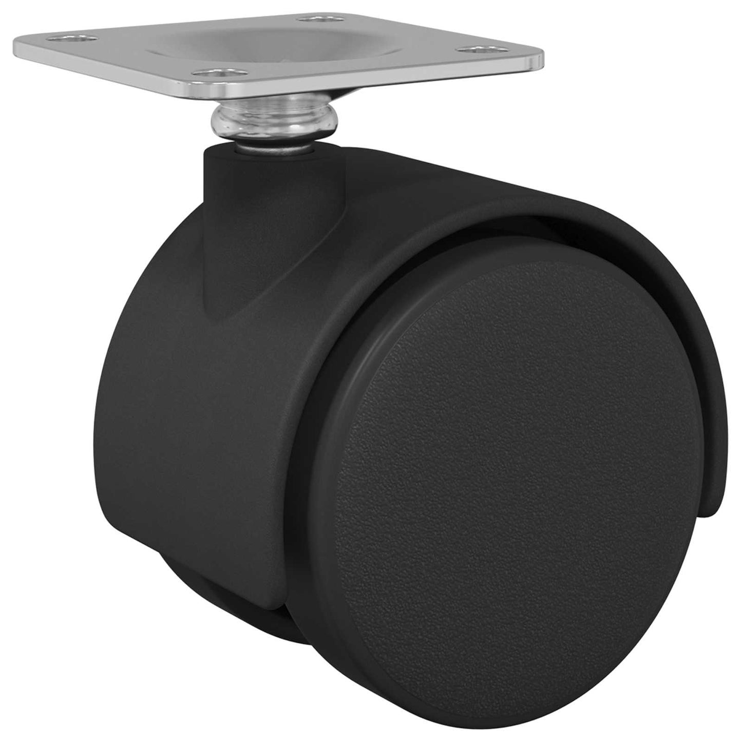 Forgó kerék 12 pcs Fekete 39,5 x 39,5 x 37,8 mm Vas és PP