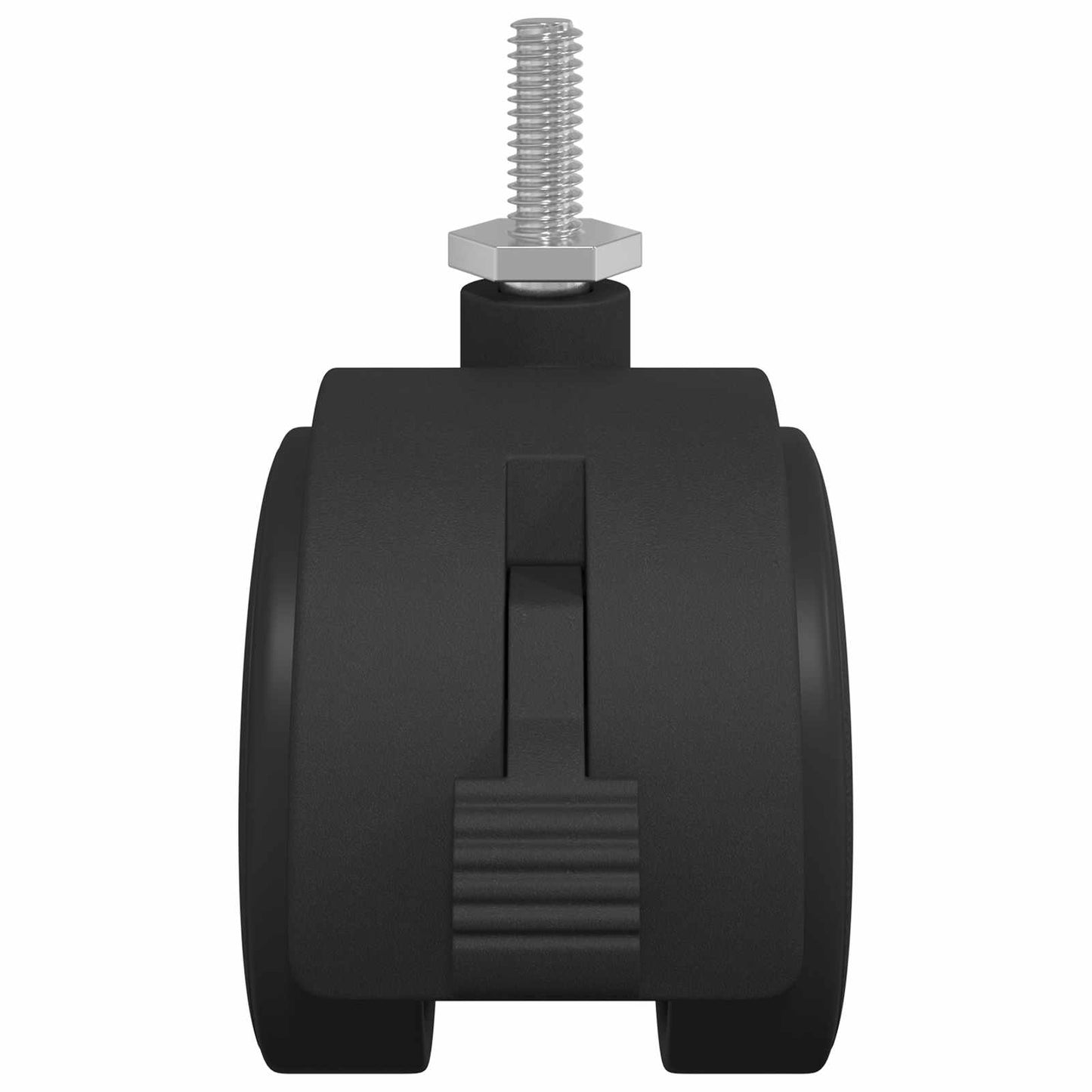 Kerekek 2 pcs Fekete és Ezüst 40,1 x 40,1 x 37,8 mm Vas és PP