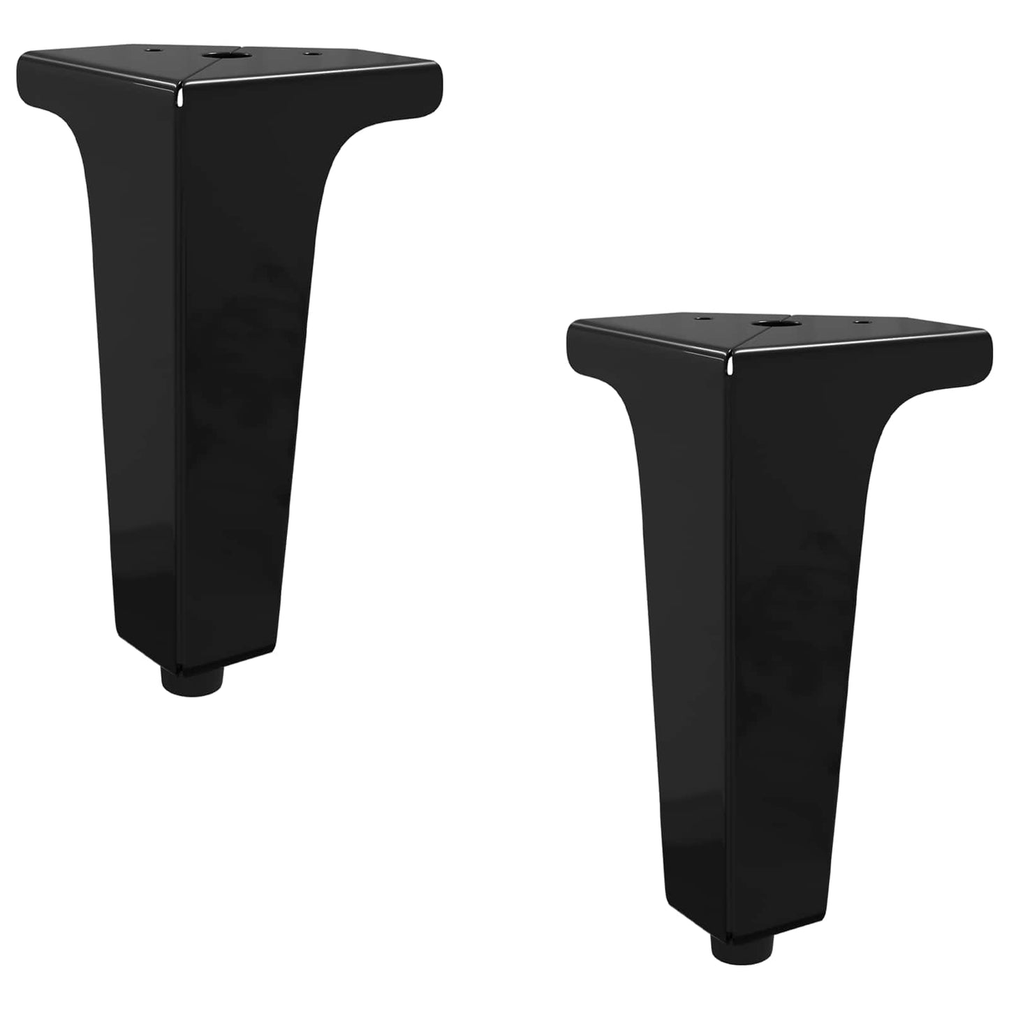 Bútor lábak 2 pcs Fekete 54,1 x 54,1 x 100 mm Vas