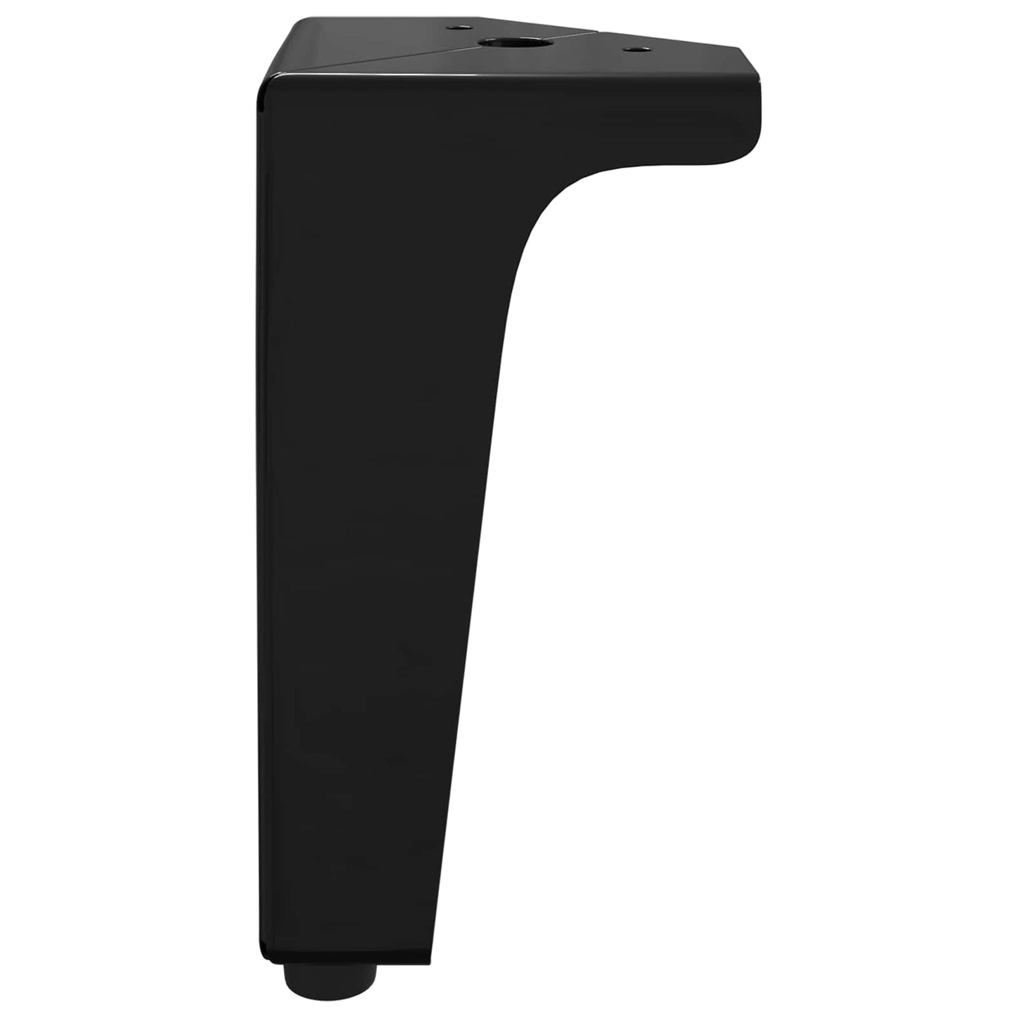 Bútor lábak 2 pcs Fekete 54,1 x 54,1 x 100 mm Vas
