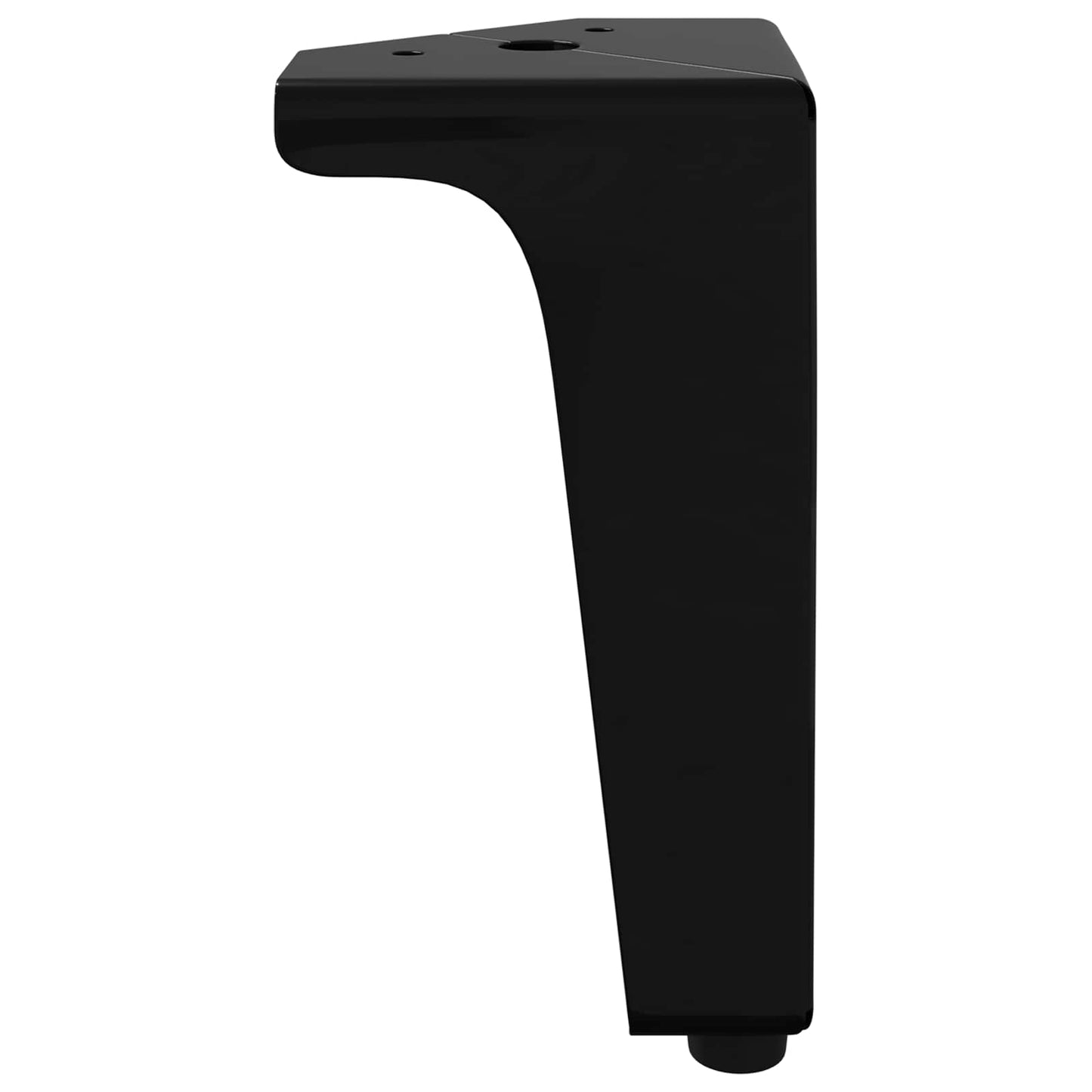 Bútor lábak 2 pcs Fekete 54,1 x 54,1 x 100 mm Vas