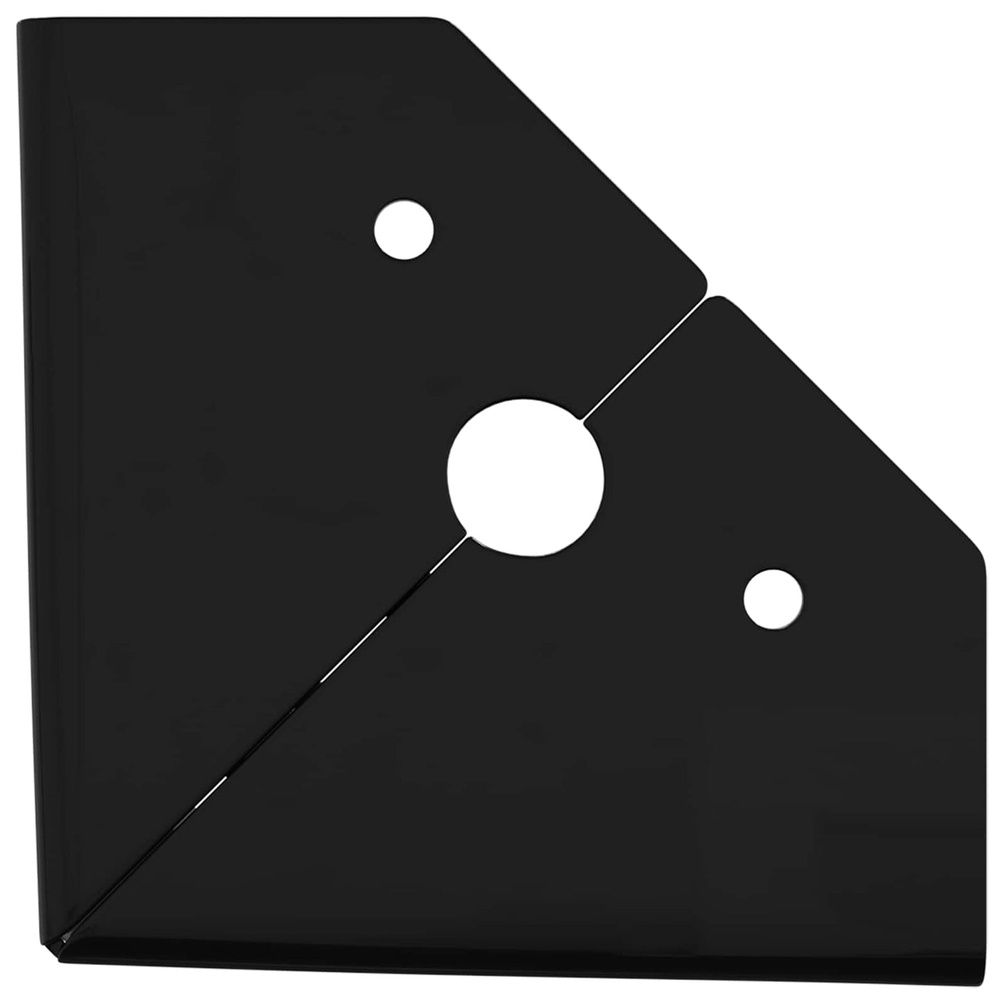 Bútor lábak 2 pcs Fekete 54,1 x 54,1 x 100 mm Vas